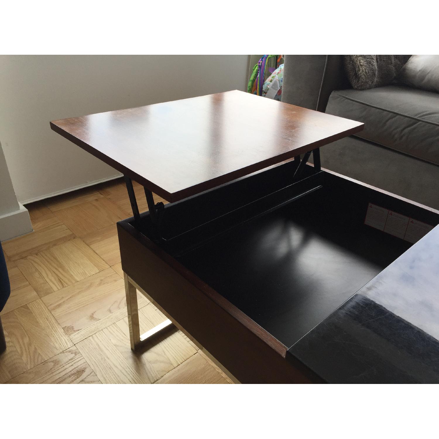 Wood and Lacquer Storage Coffee Table - image-3