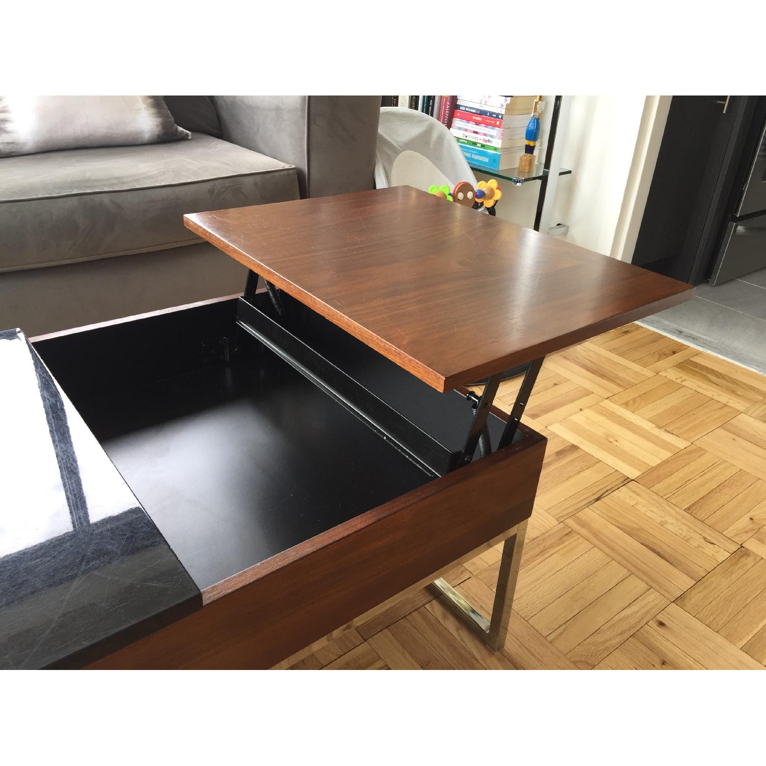 Wood and Lacquer Storage Coffee Table - image-4
