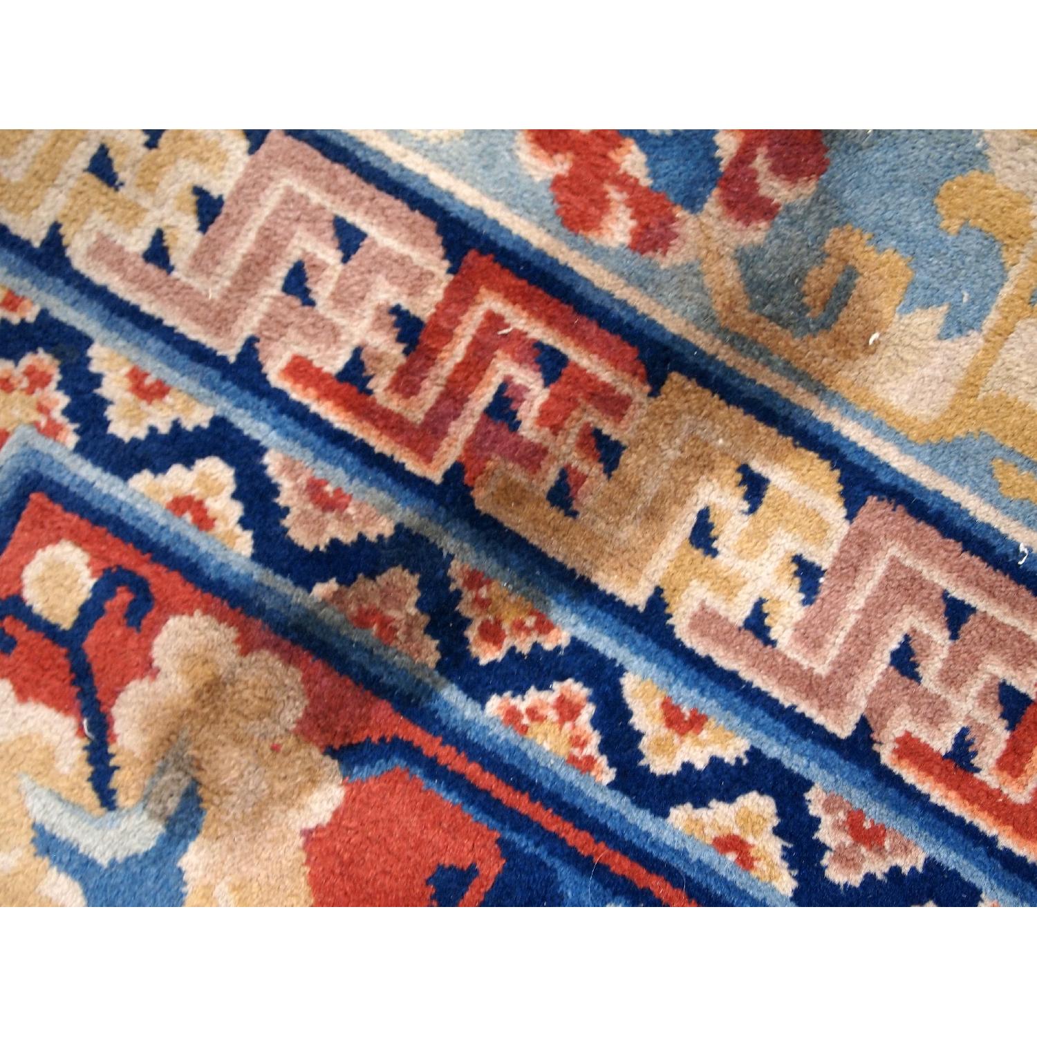 Antique 1930s Chinese Art Deco Rug - image-2