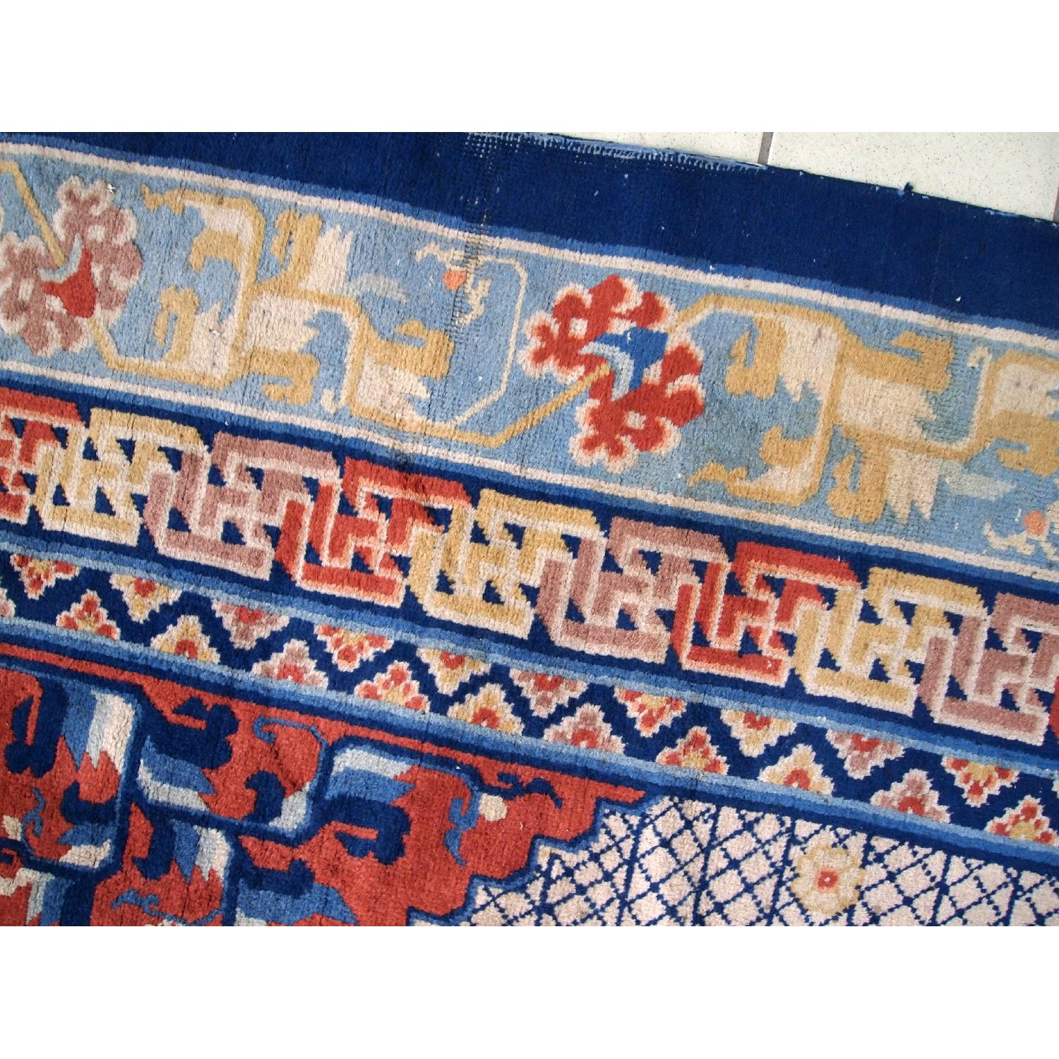 Antique 1930s Chinese Art Deco Rug - image-3