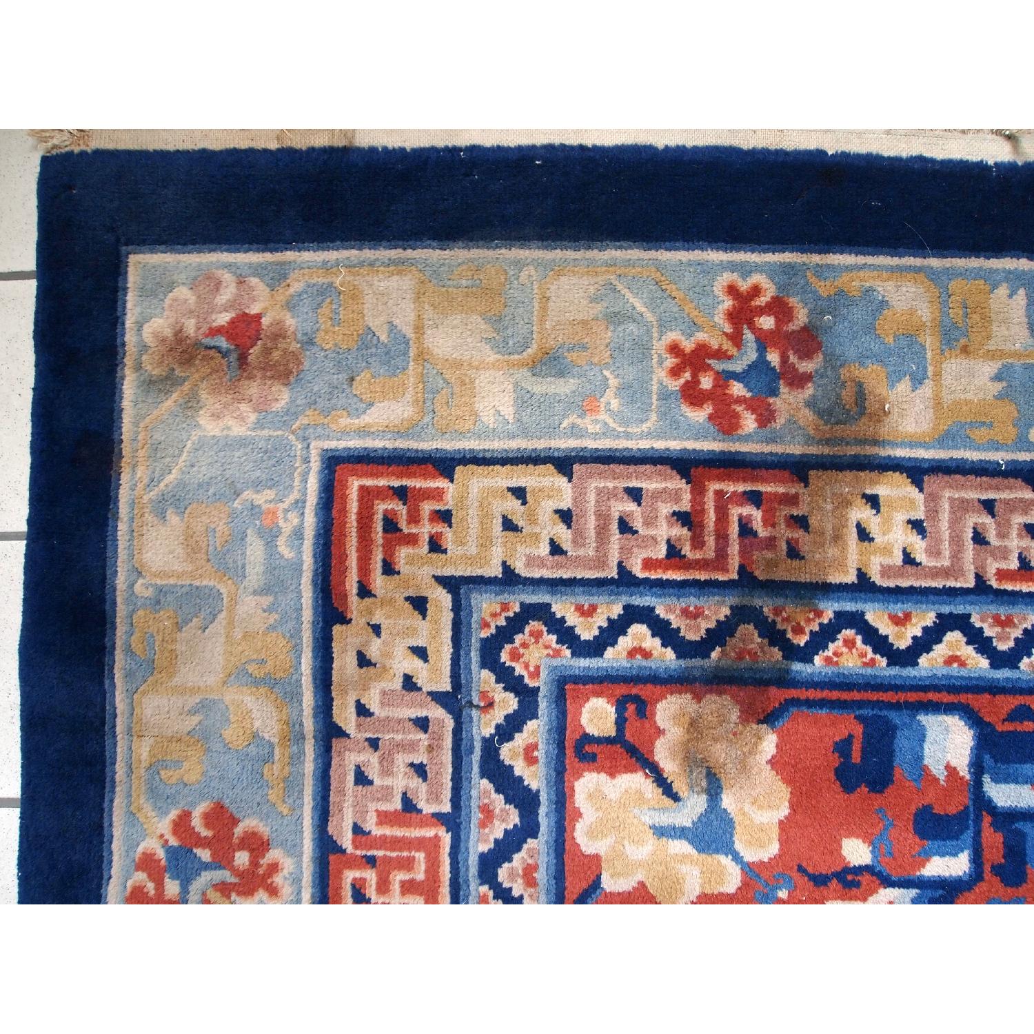 Antique 1930s Chinese Art Deco Rug - image-6