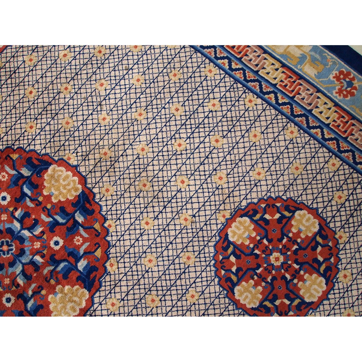 Antique 1930s Chinese Art Deco Rug - image-7