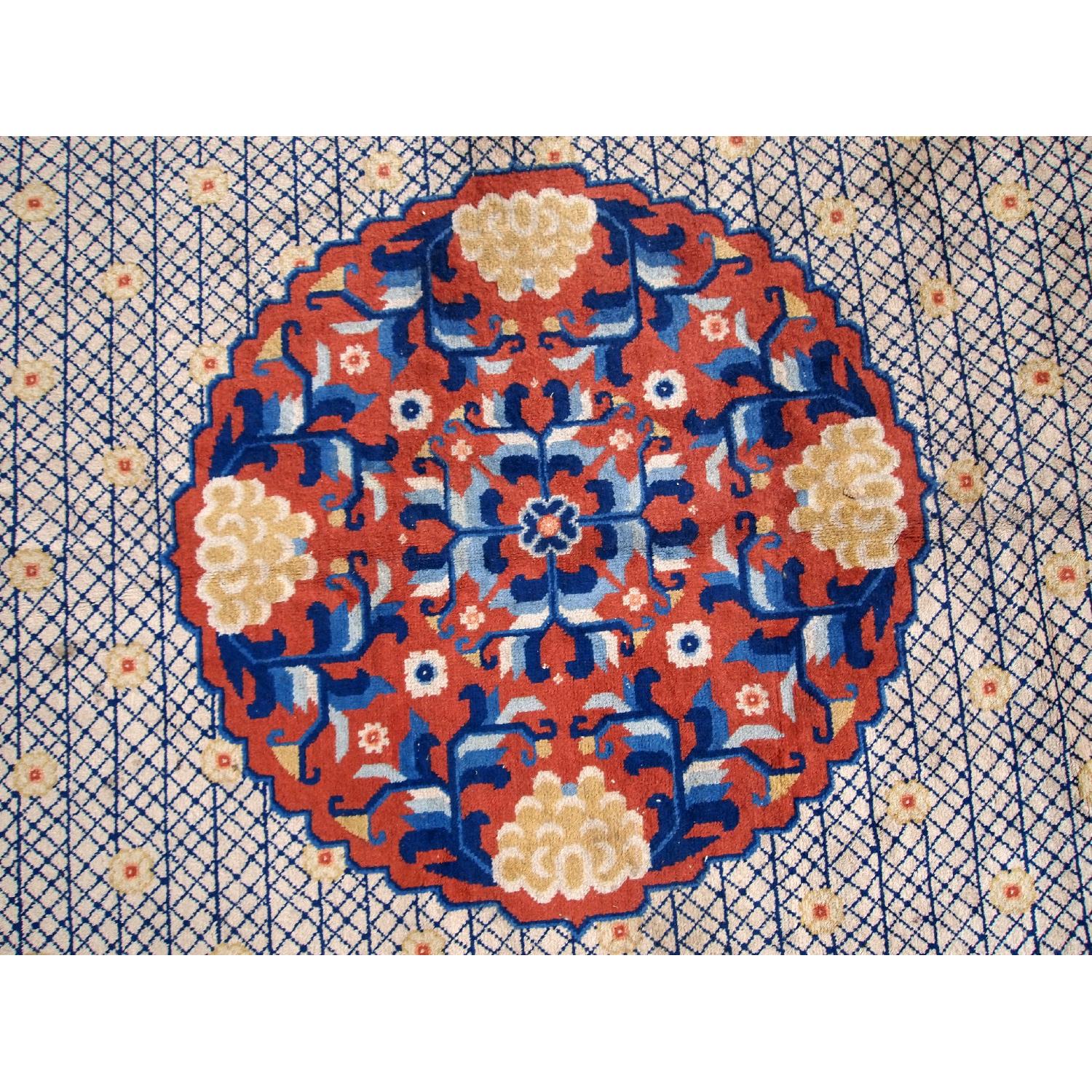 Antique 1930s Chinese Art Deco Rug - image-9