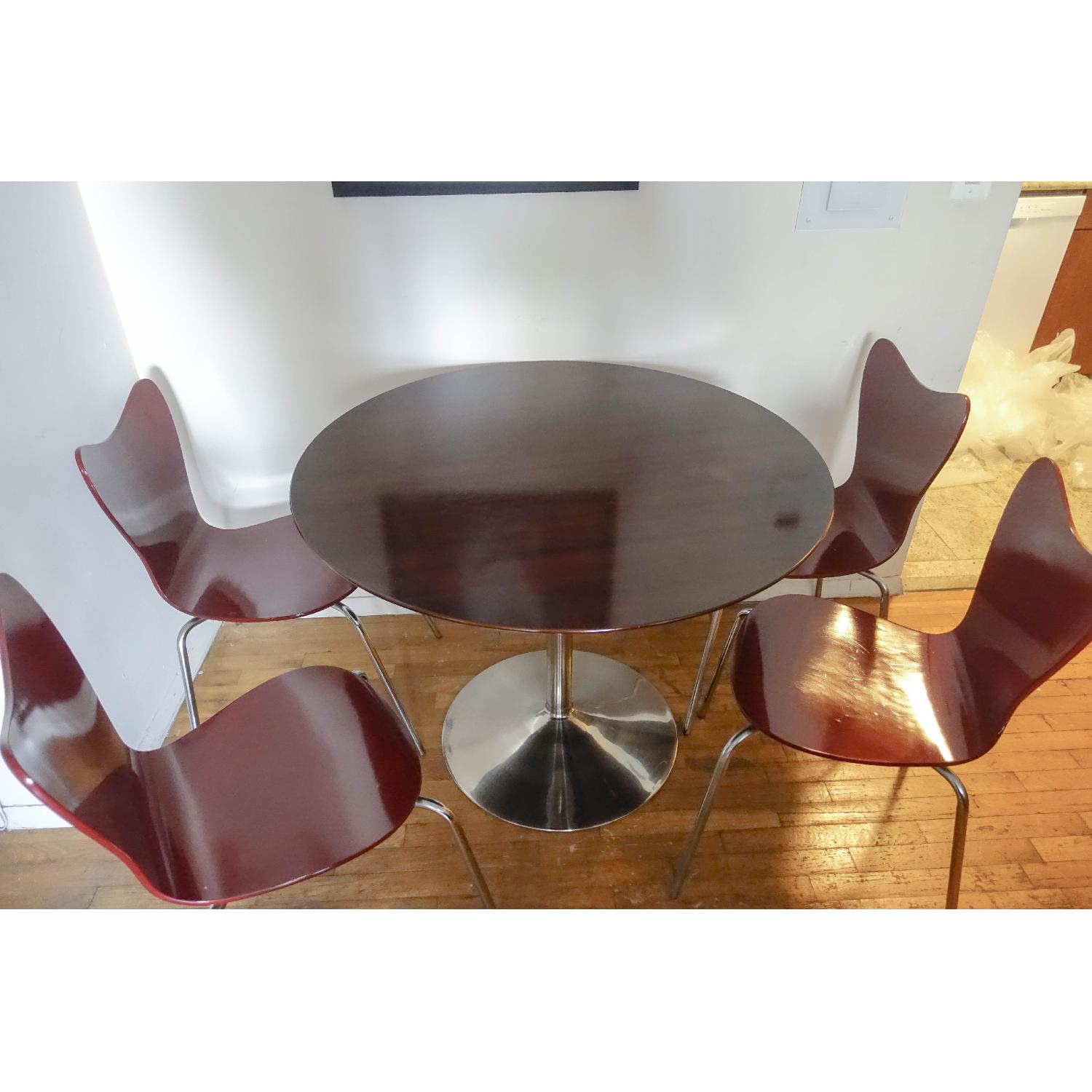 CB2 Dining Table w/ 4 Four Chairs - AptDeco