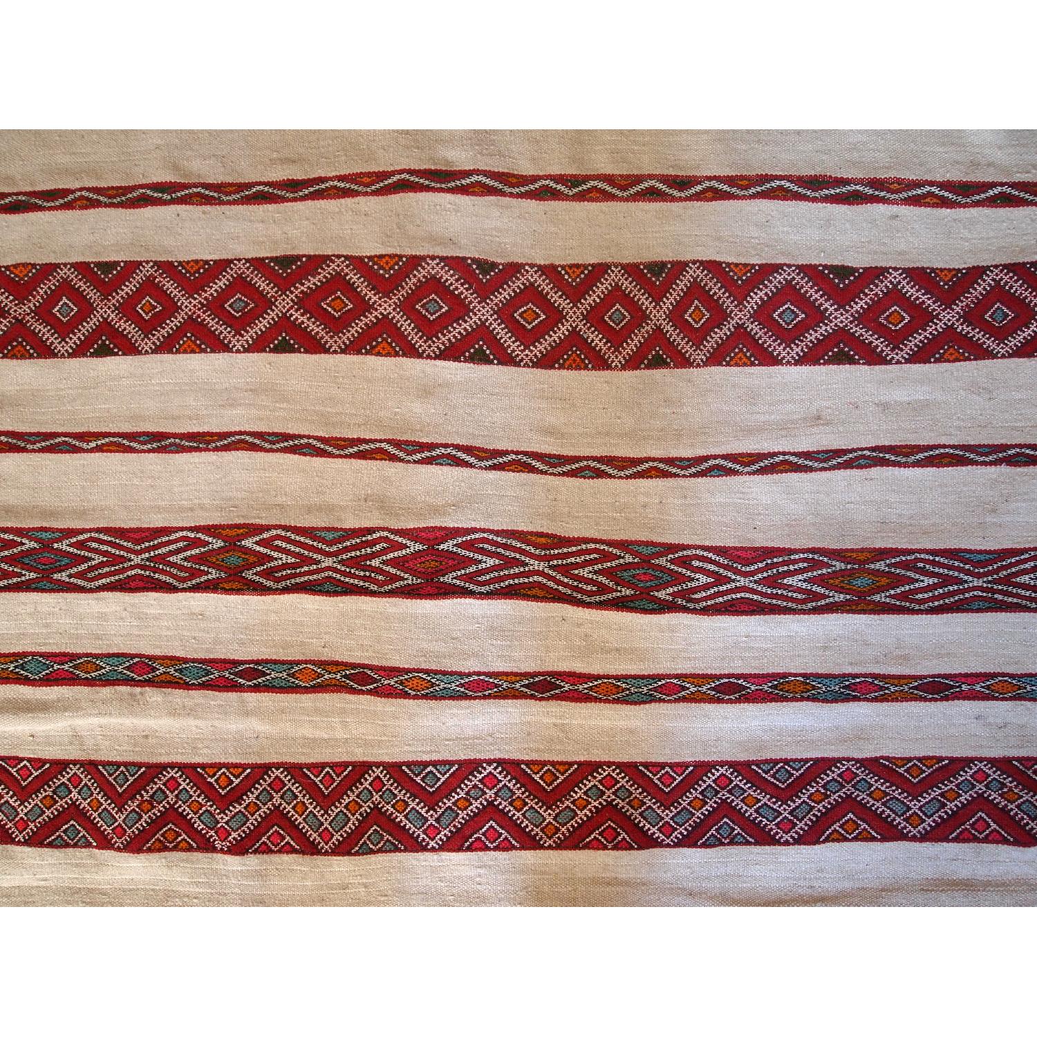 Antique 1950s Moroccan Kilim Rug - image-2