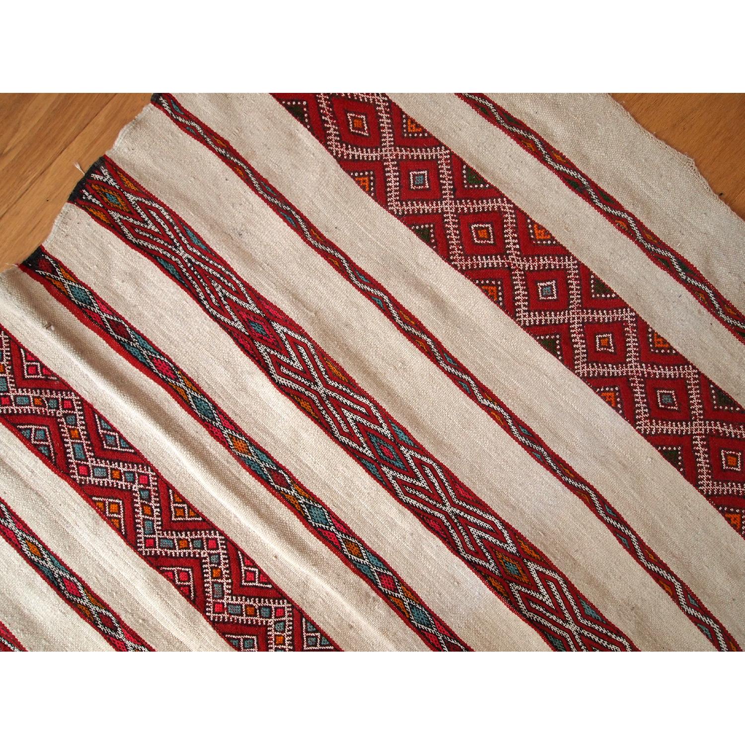 Antique 1950s Moroccan Kilim Rug - image-4