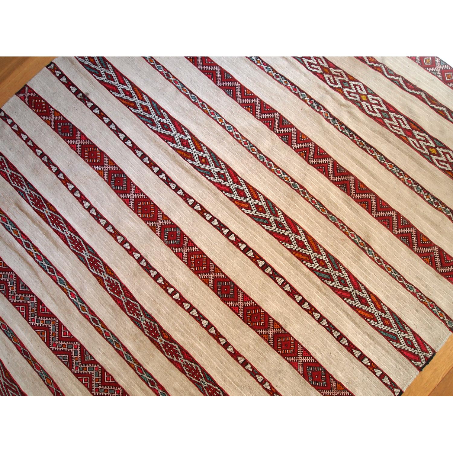 Antique 1950s Moroccan Kilim Rug - image-6