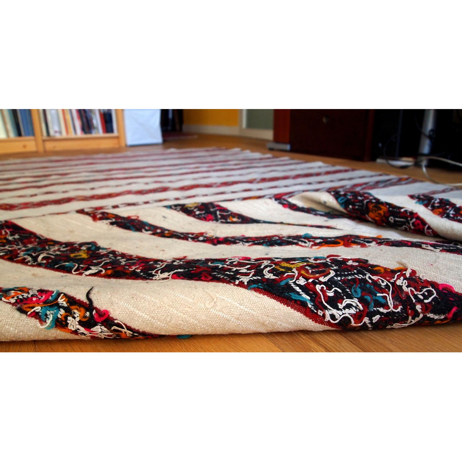 Antique 1950s Moroccan Kilim Rug - image-7