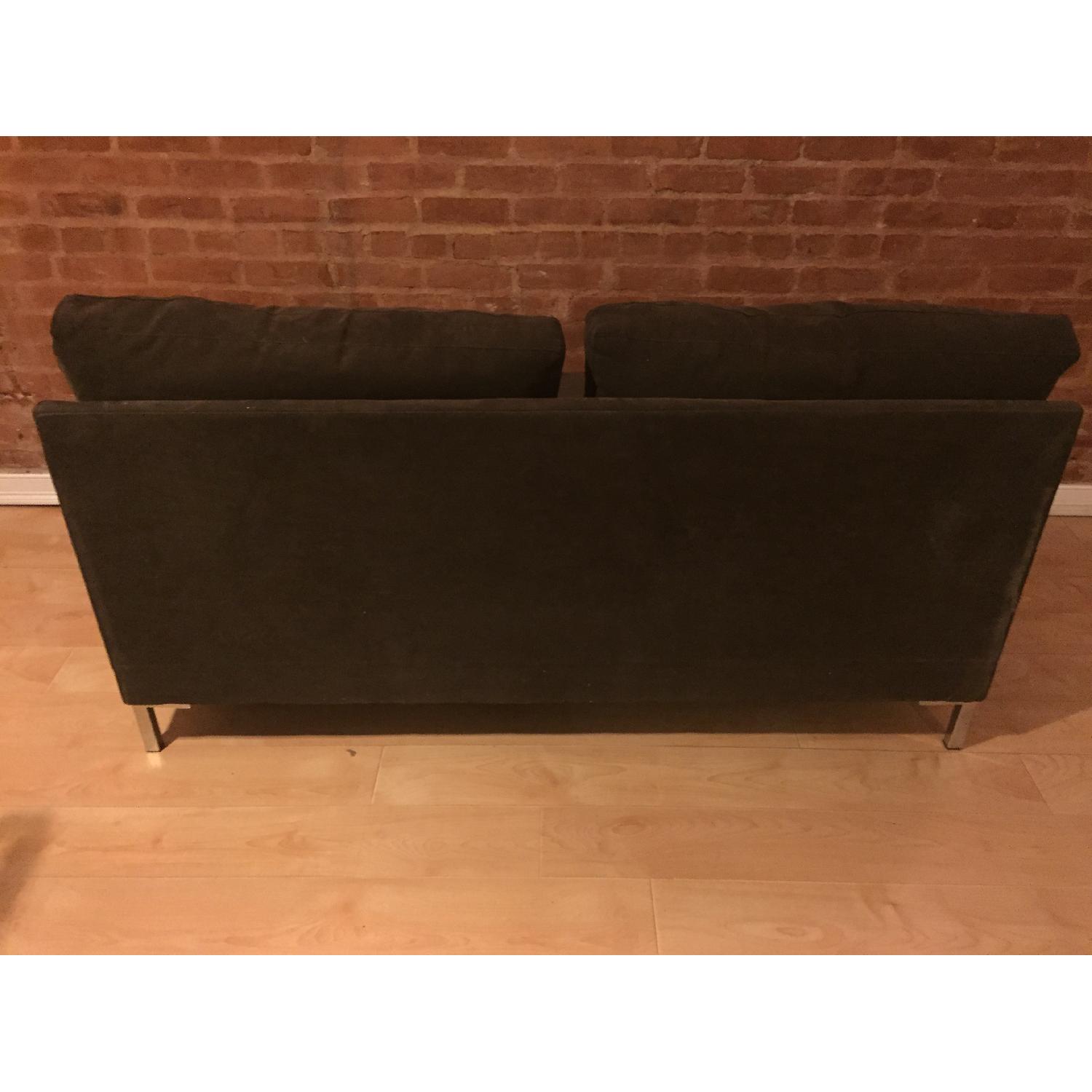 CB2 Coacoa Brown Armless Apartment Sofa - image-3