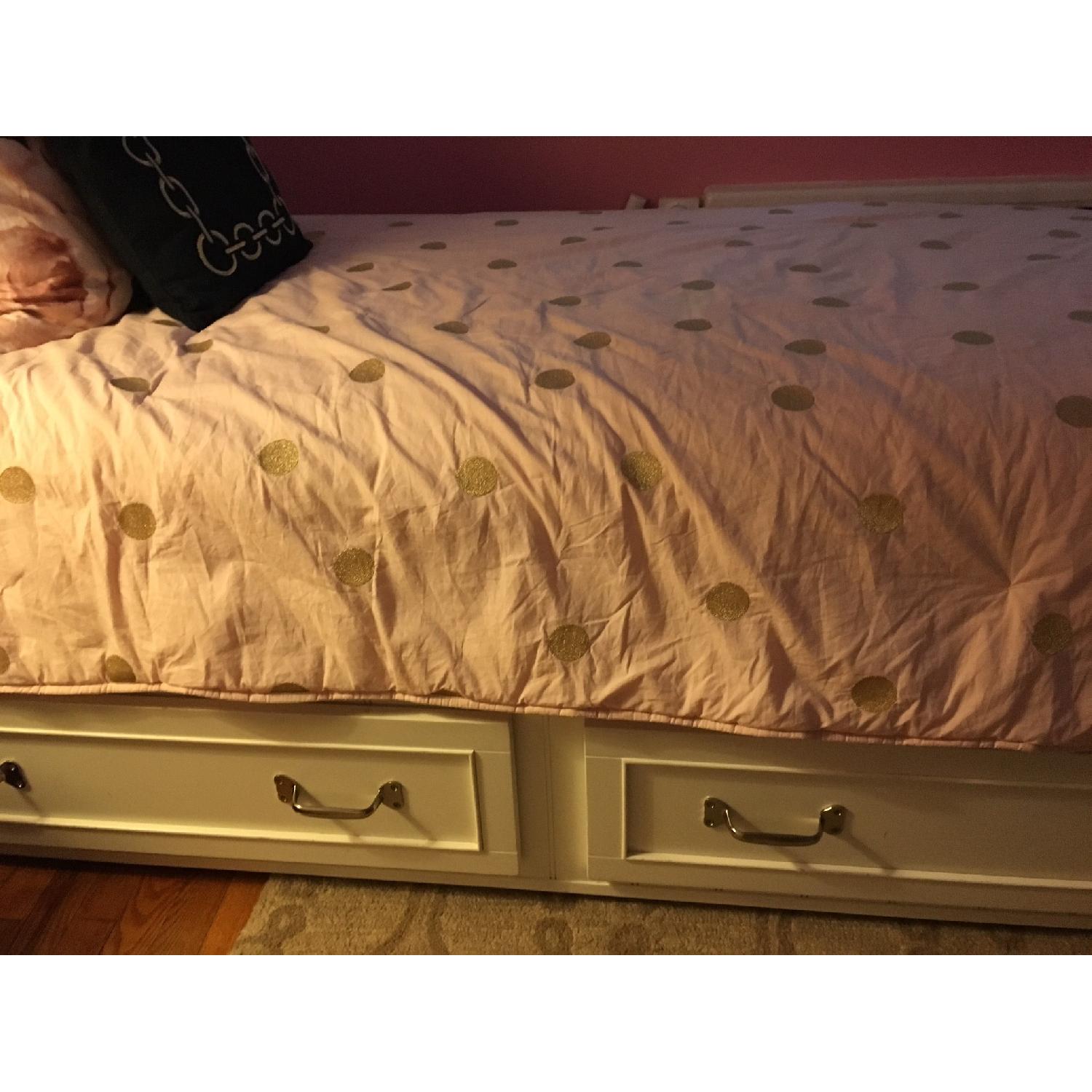 Pottery Barn Children's Twin Storage Beds w/ Storage Headboard - image-2