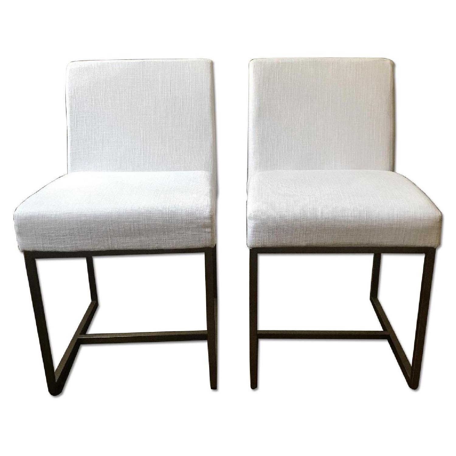 Restoration Hardware Modern Emery Fabric Side Chairs - image-11
