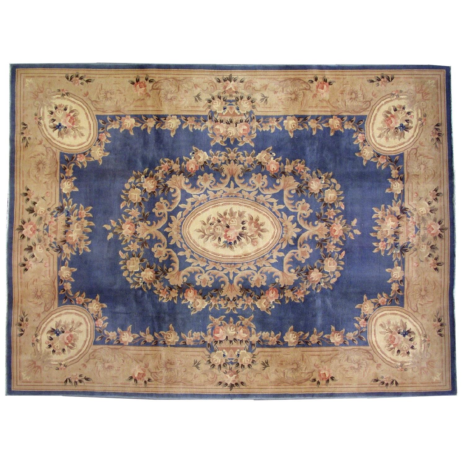 Antique 1930 Chinese Art Deco Rug - image-6