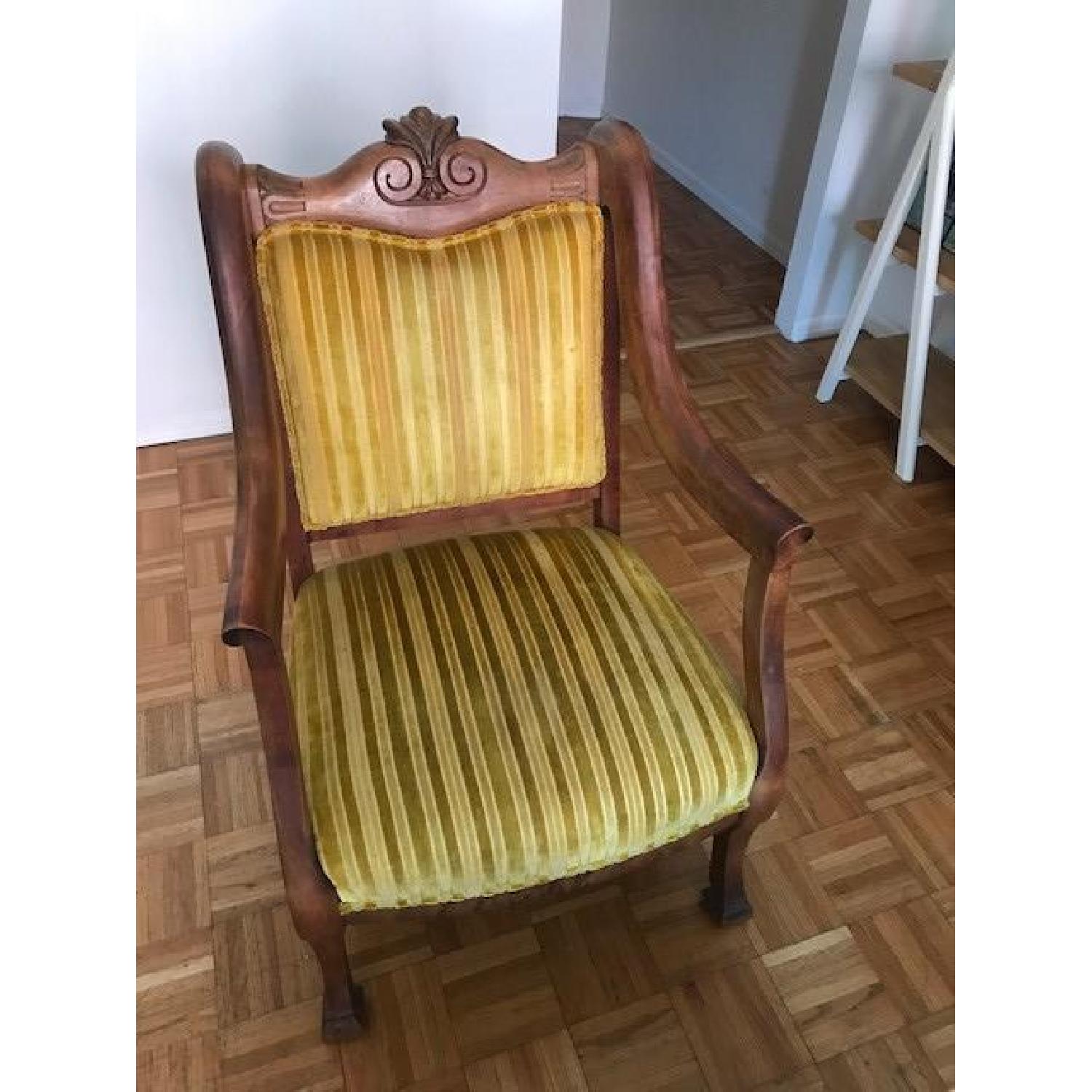 Vintage Yellow Arm Chair - image-4