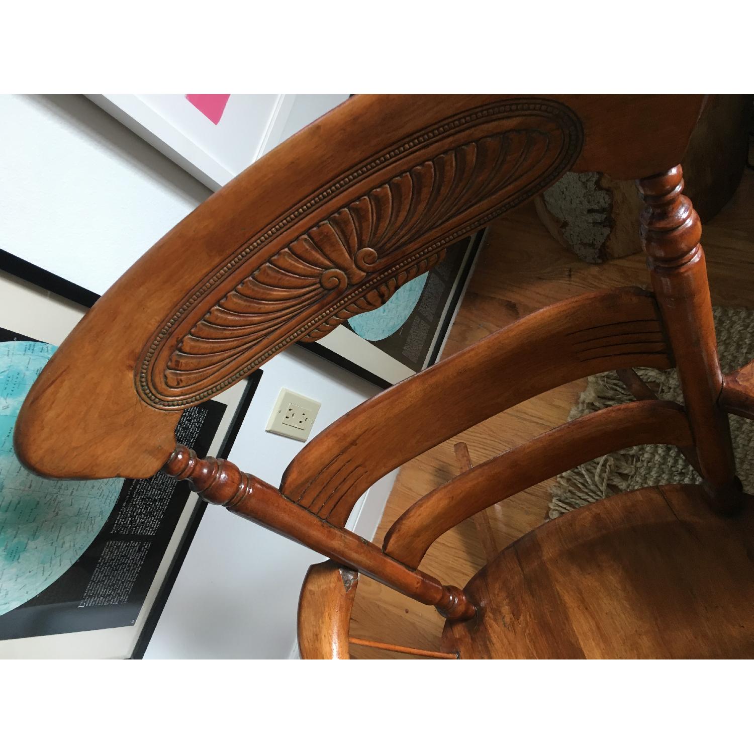 Antique Wooden Rocking Chair - image-1