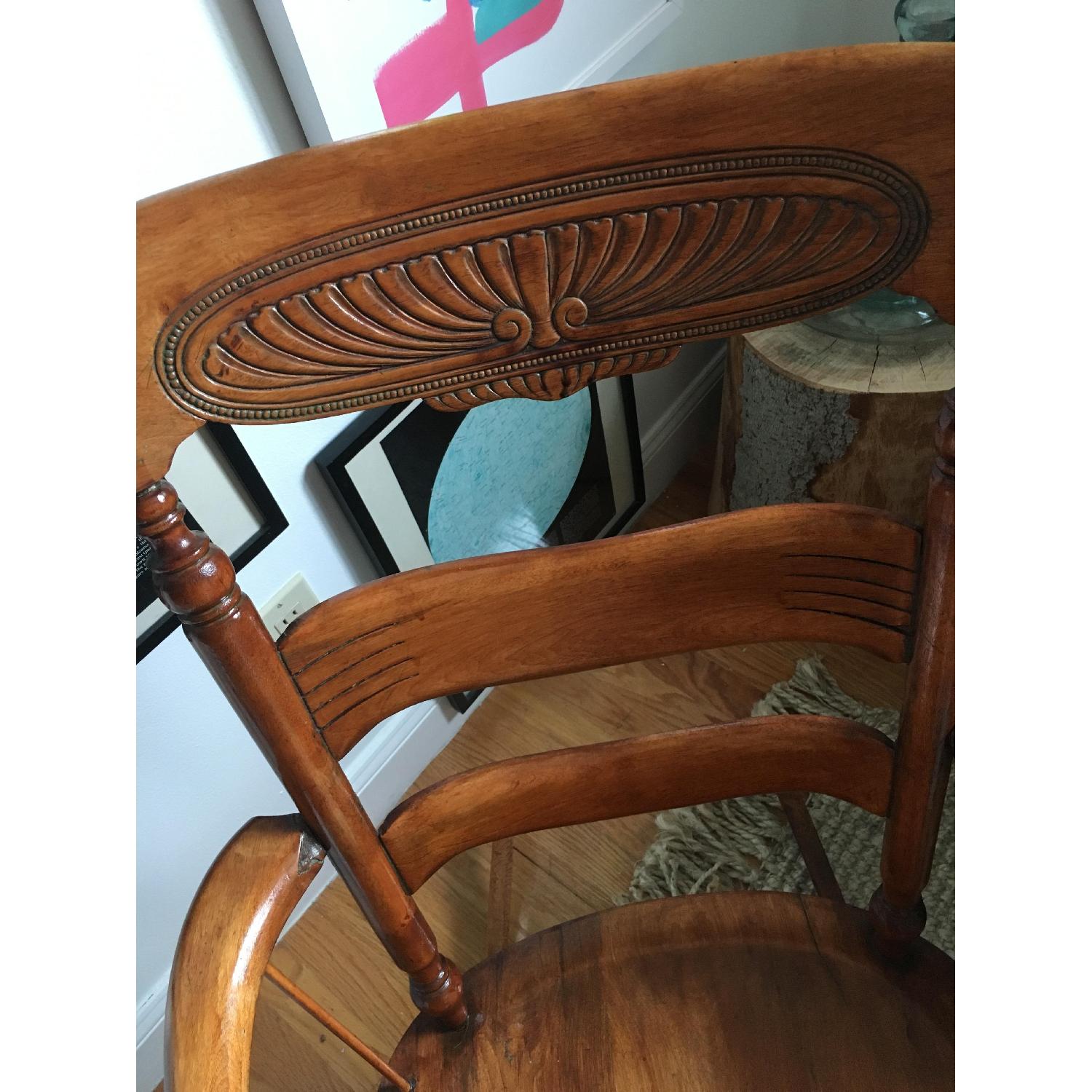Antique Wooden Rocking Chair - image-2