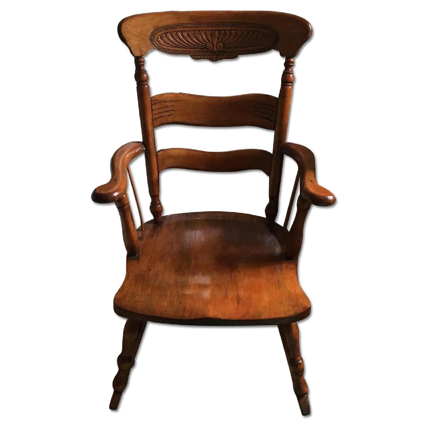 Antique Wooden Rocking Chair - image-0