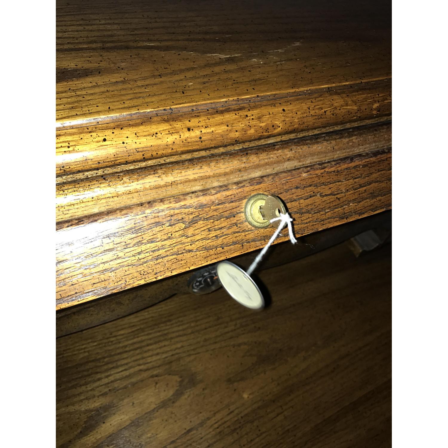 Antique Roll Top Bankers Desk - image-4