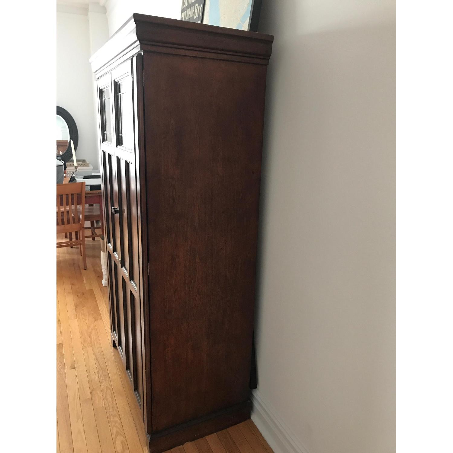 Cherry Wood Credenza/China Cabinet - image-1