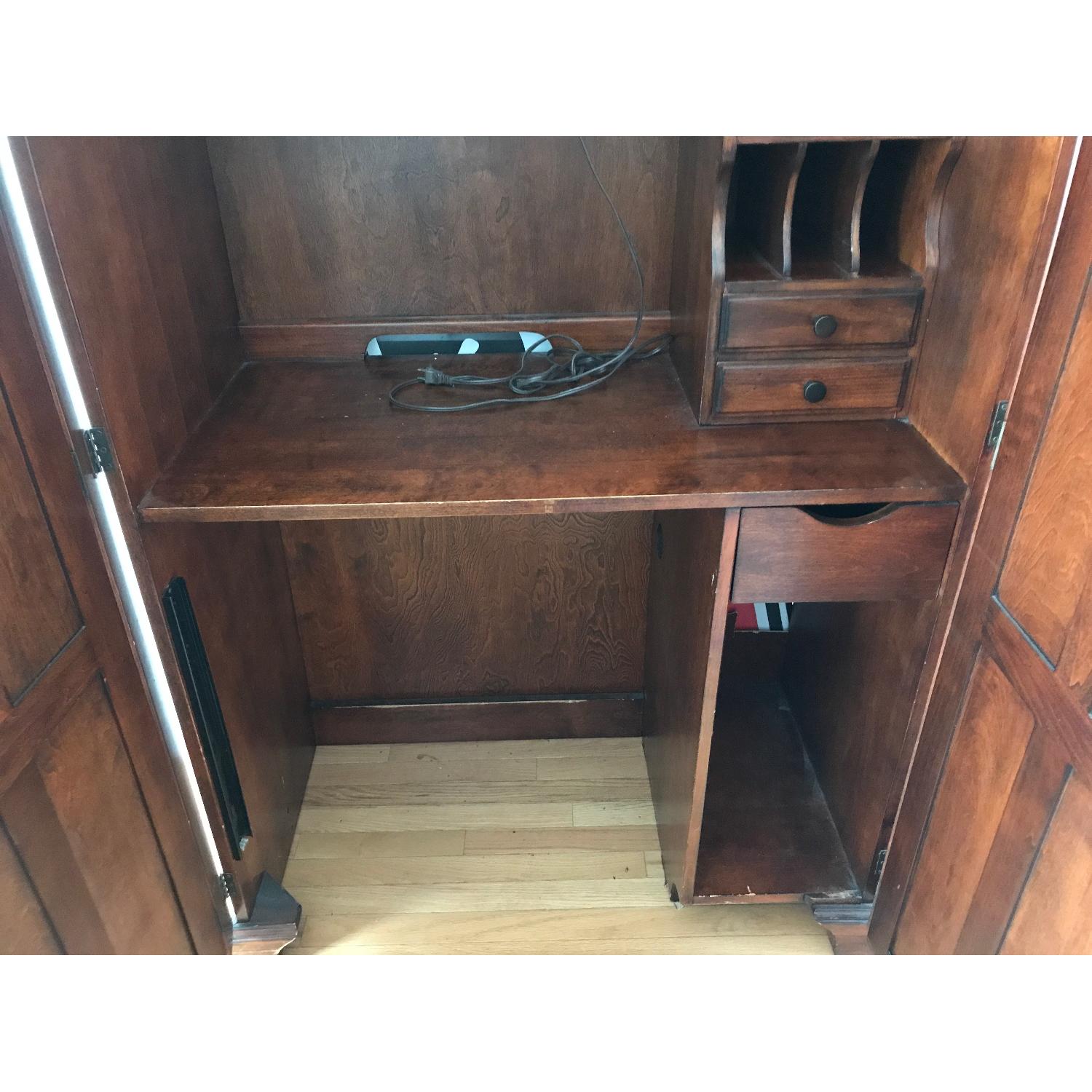 Cherry Wood Credenza/China Cabinet - image-4