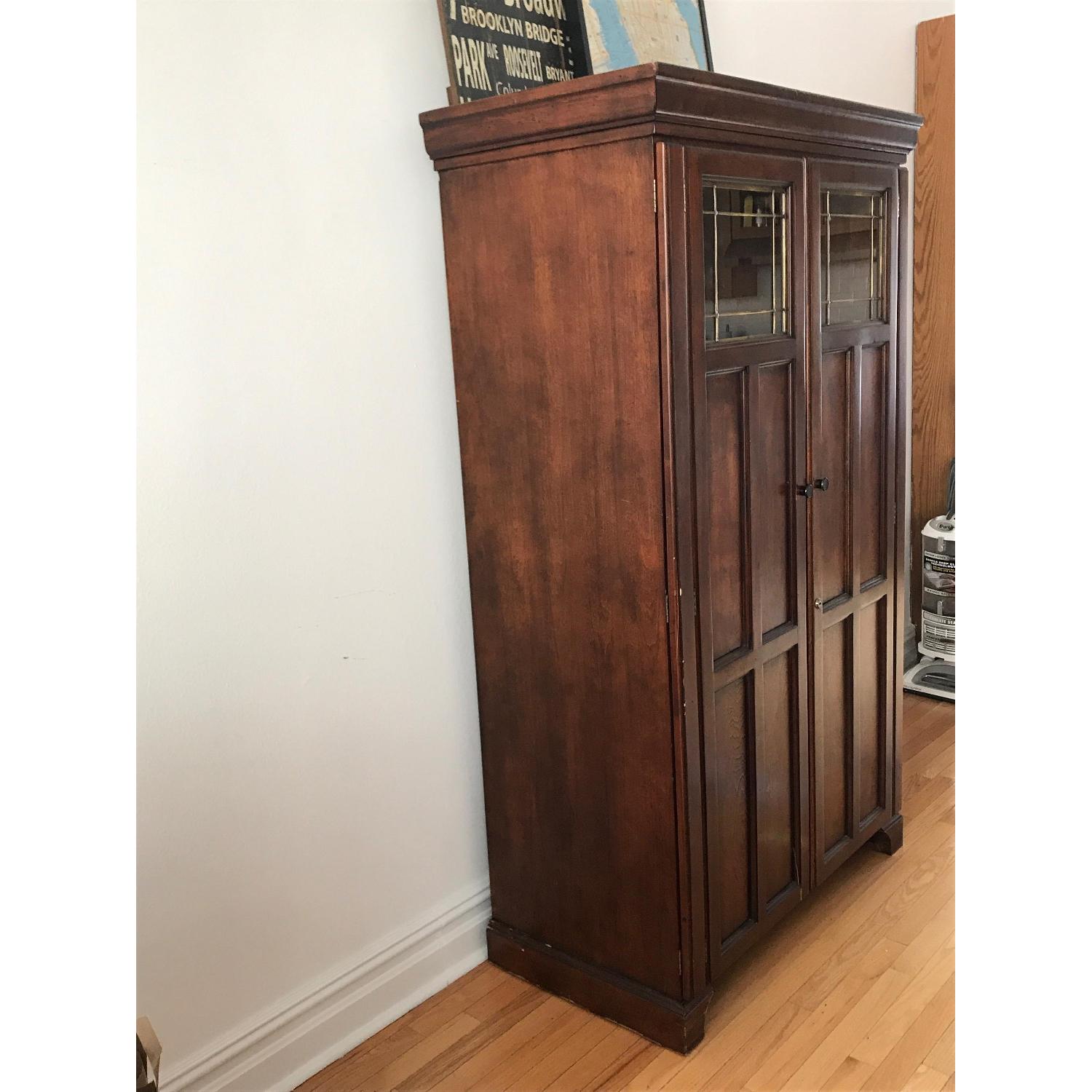 Cherry Wood Credenza/China Cabinet - Thumbnail 3