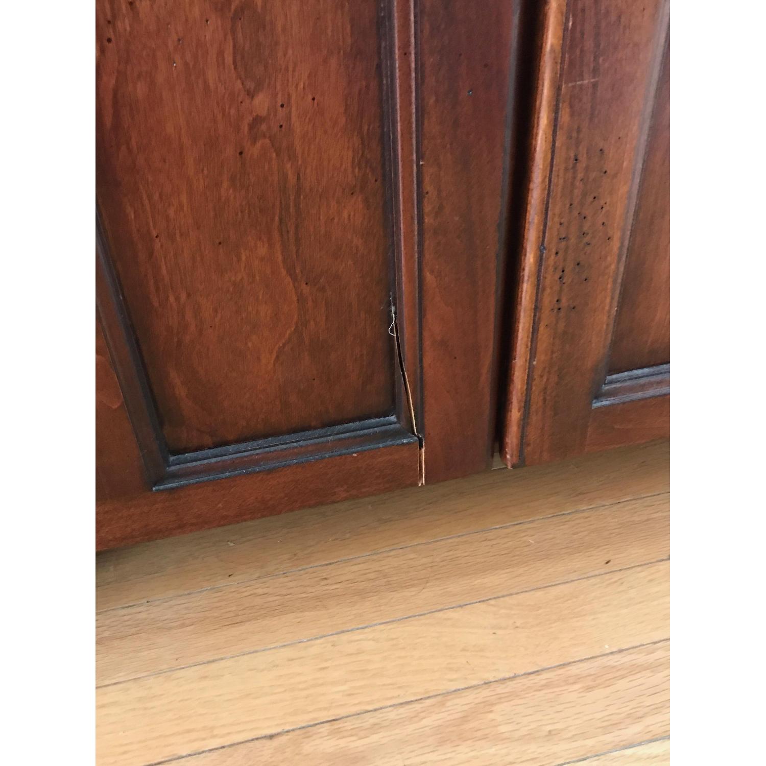 Cherry Wood Credenza/China Cabinet - image-9