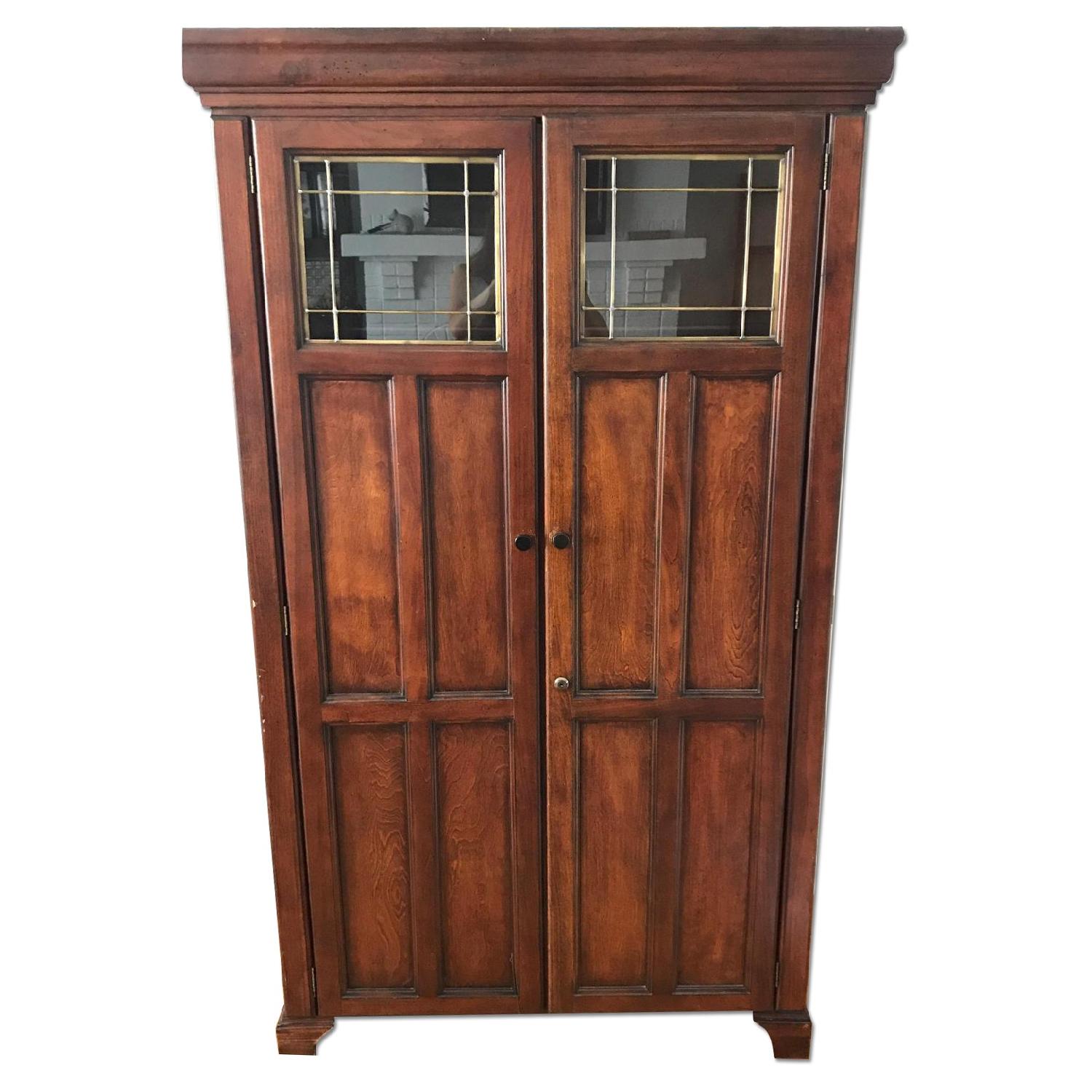 Cherry Wood Credenza/China Cabinet