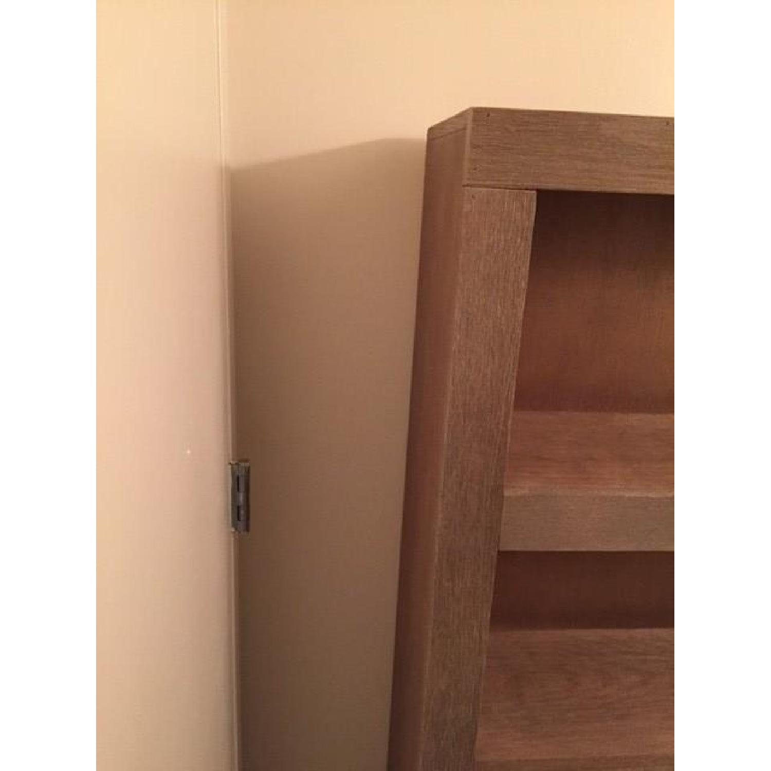 American Signature Furniture Bricklin Driftwood Bookcase in Distressed Gray - image-4