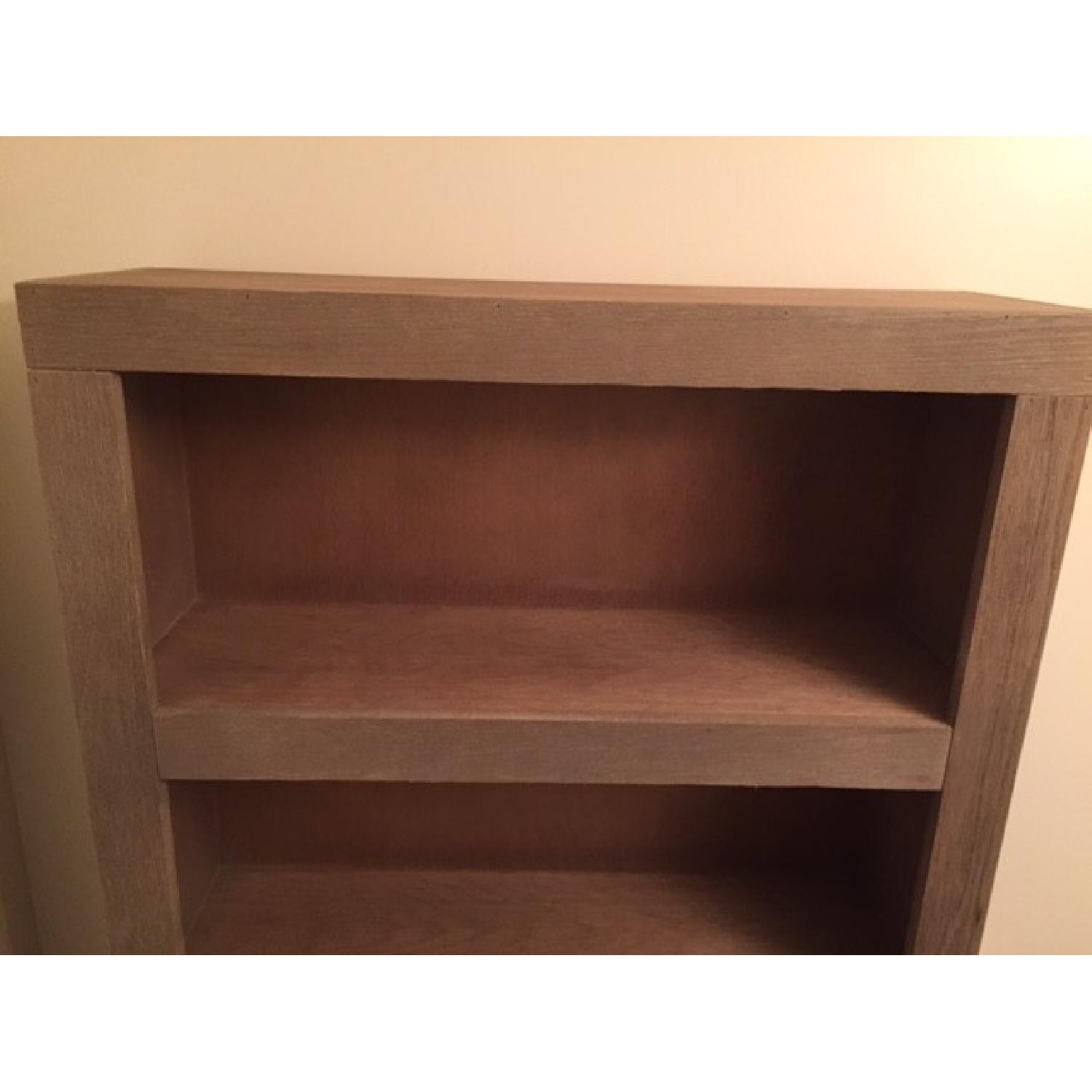 American Signature Furniture Bricklin Driftwood Bookcase in Distressed