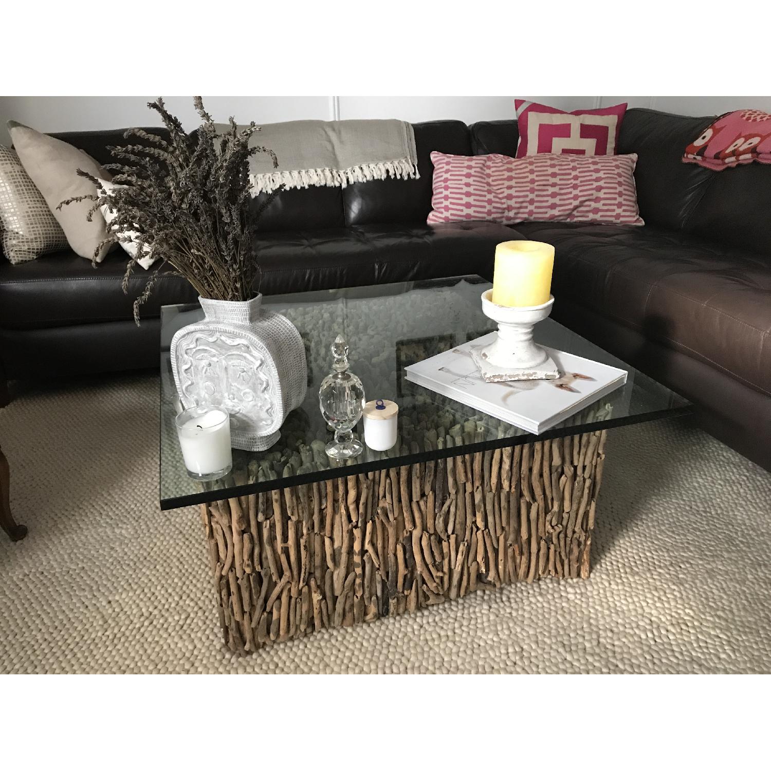 From The Source Branch Base Glass Top Coffee Table - image-2