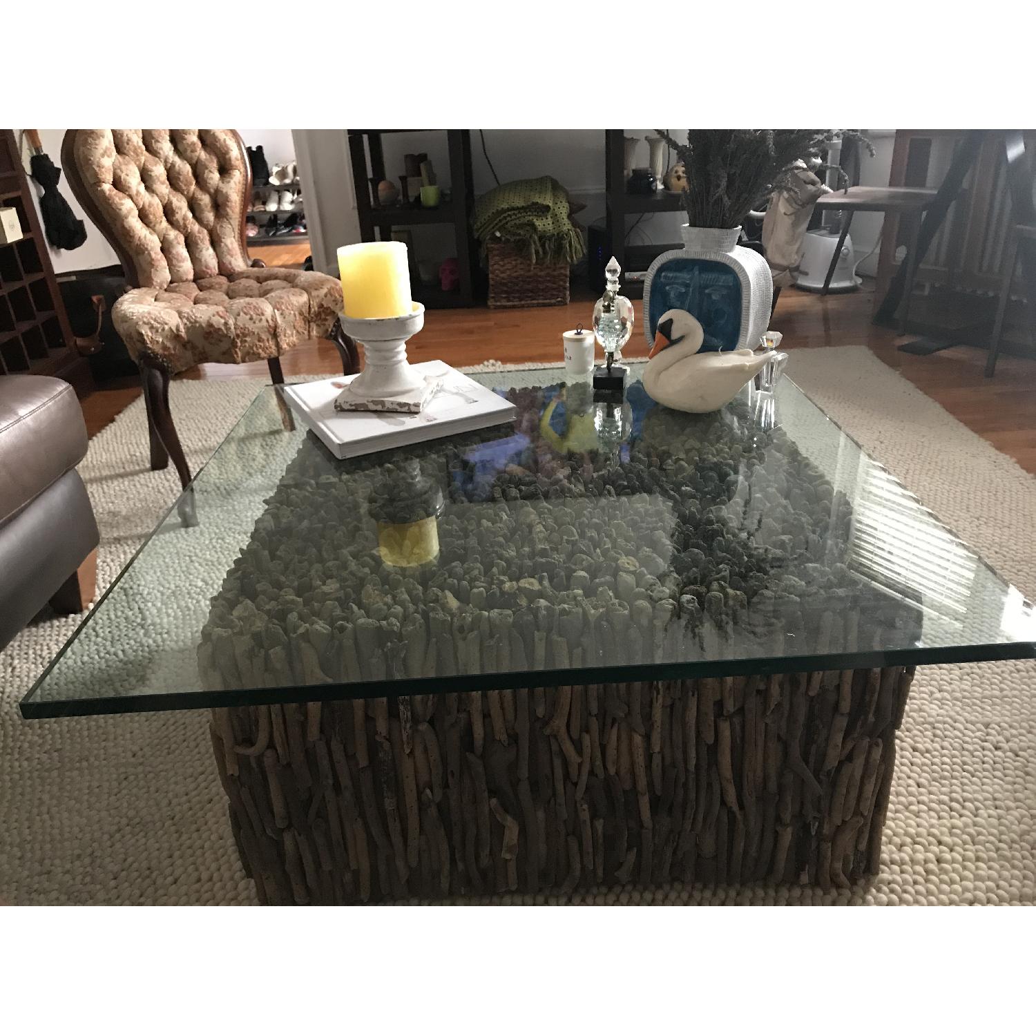 From The Source Branch Base Glass Top Coffee Table - image-3