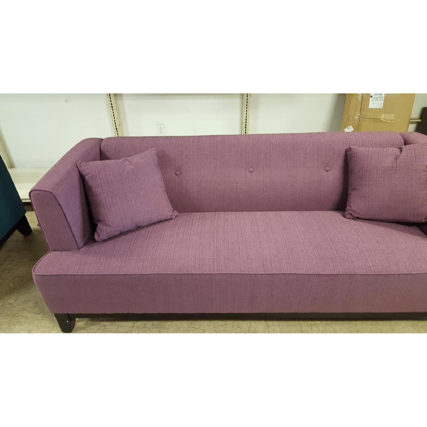 Furniture of America Sofia Purple Sofa - image-3