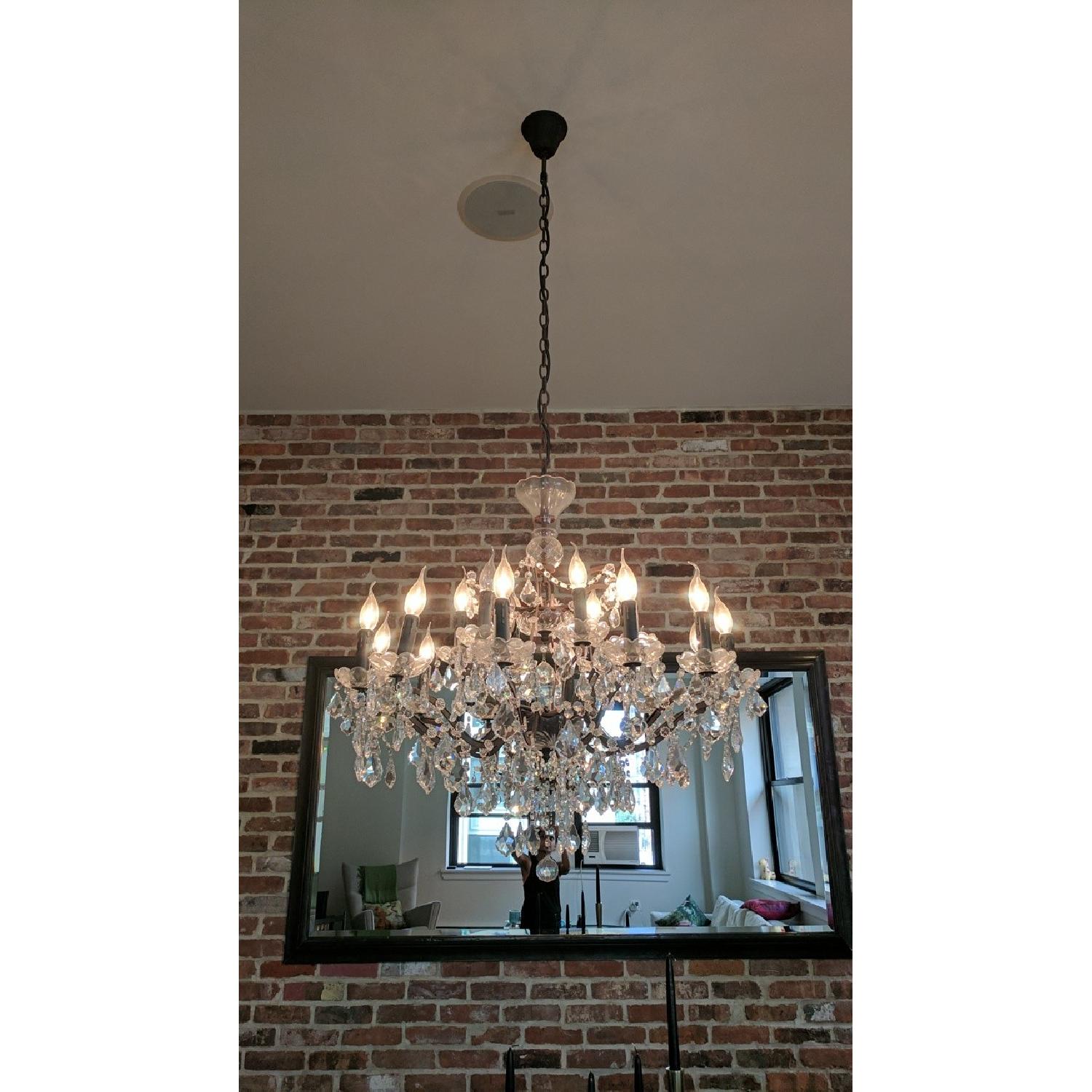 Restoration Hardware 19th C. Rococo Crystal Chandelier - image-1