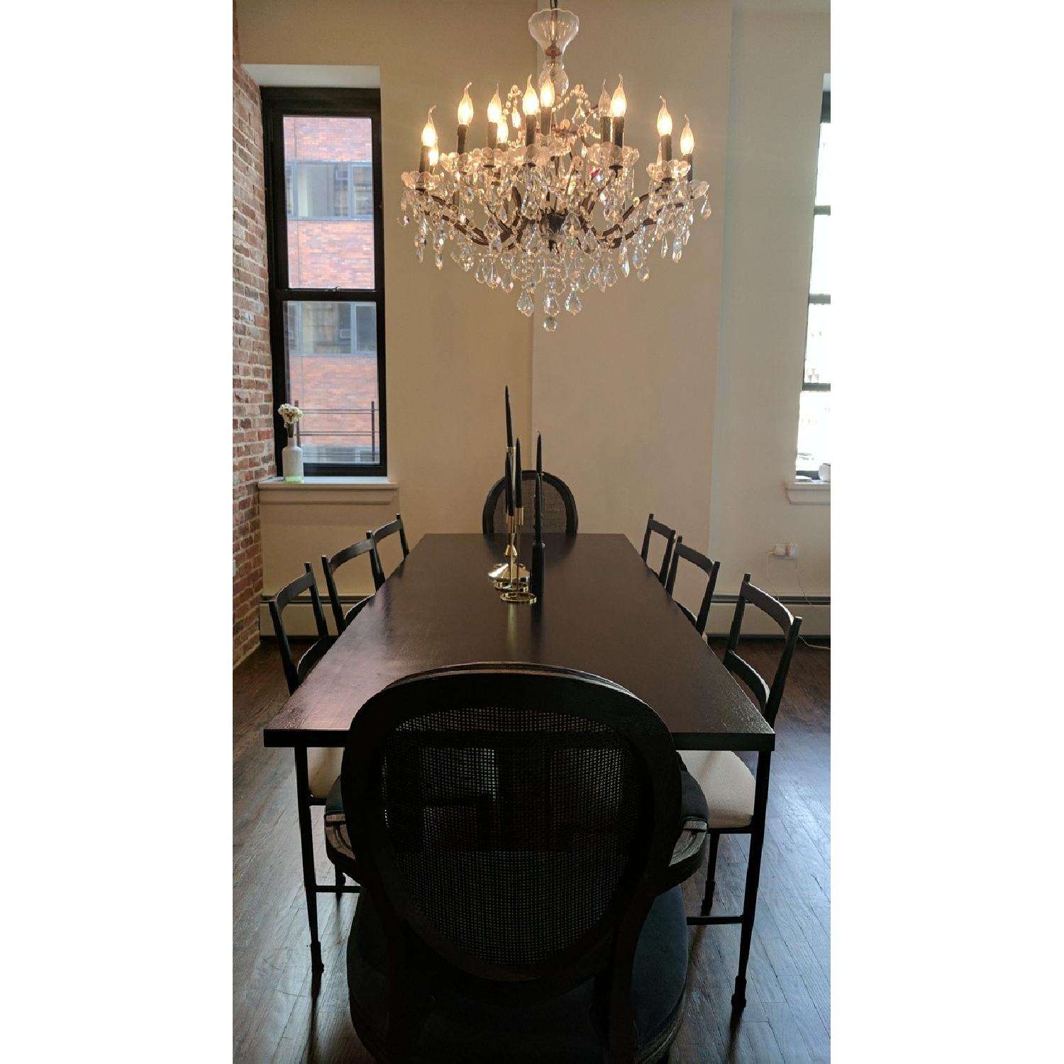 Restoration Hardware 19th C. Rococo Crystal Chandelier - image-3