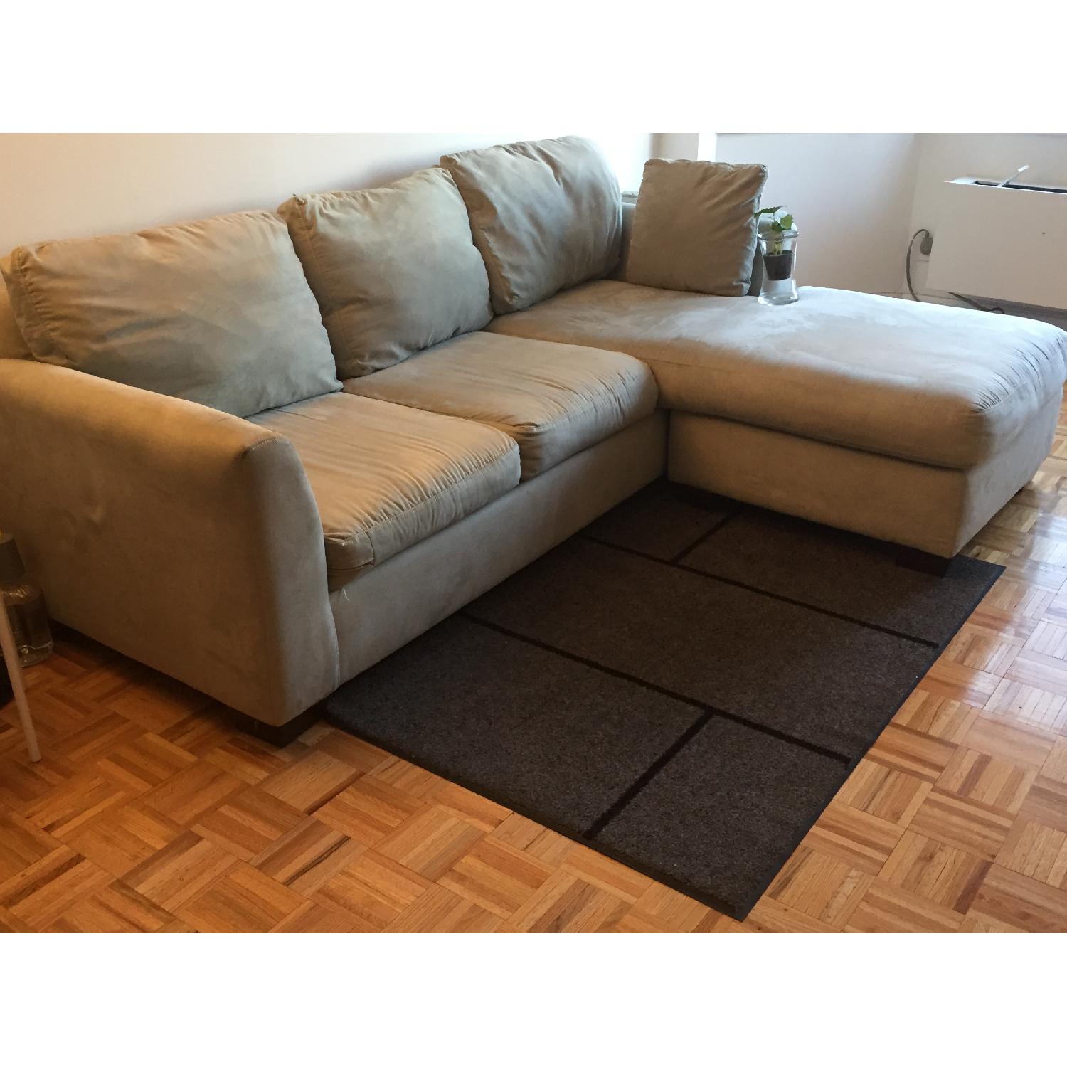 Microsuede Sectional Couch - image-3