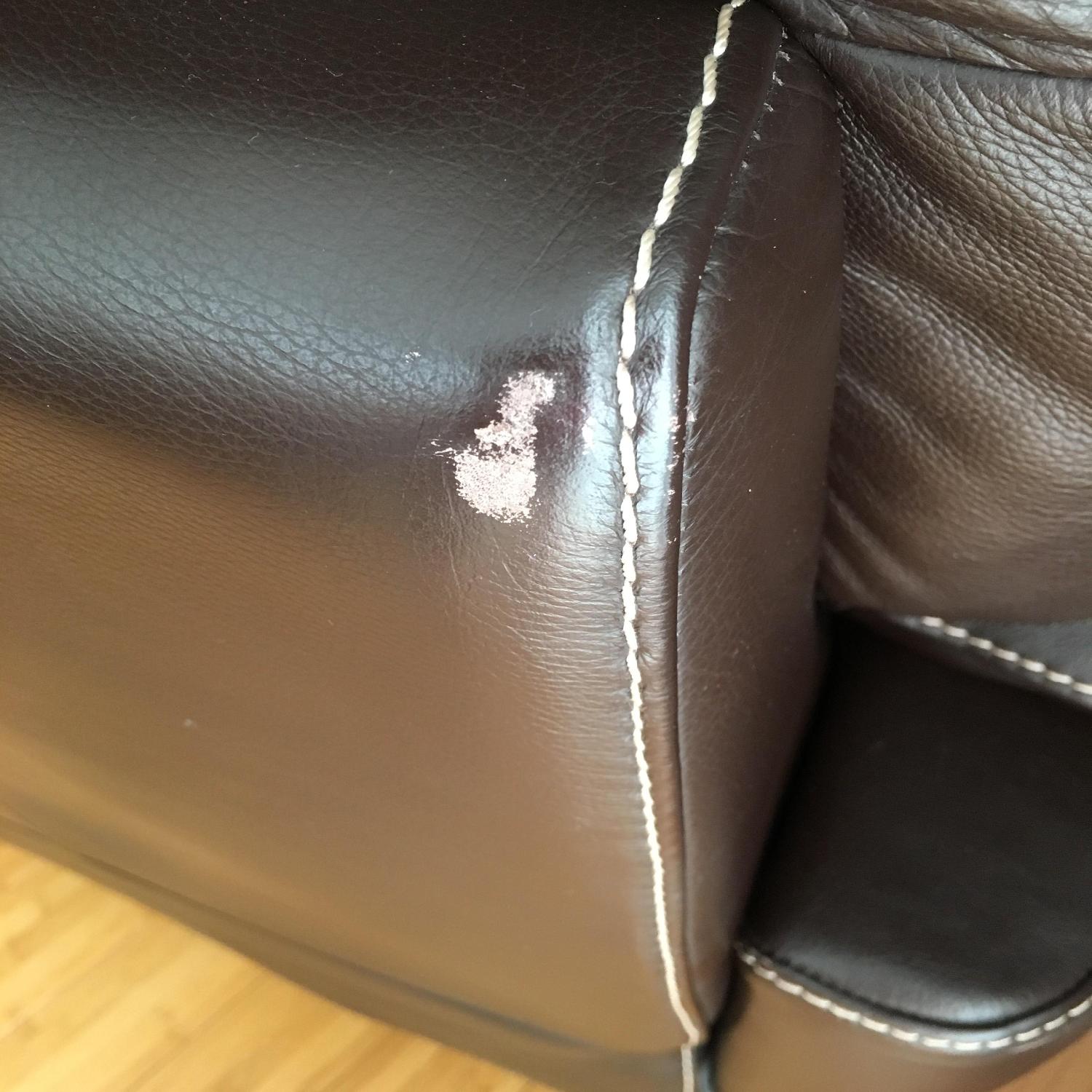 Raymour & Flanigan Leather Swivel Rocker Recliner - image-7