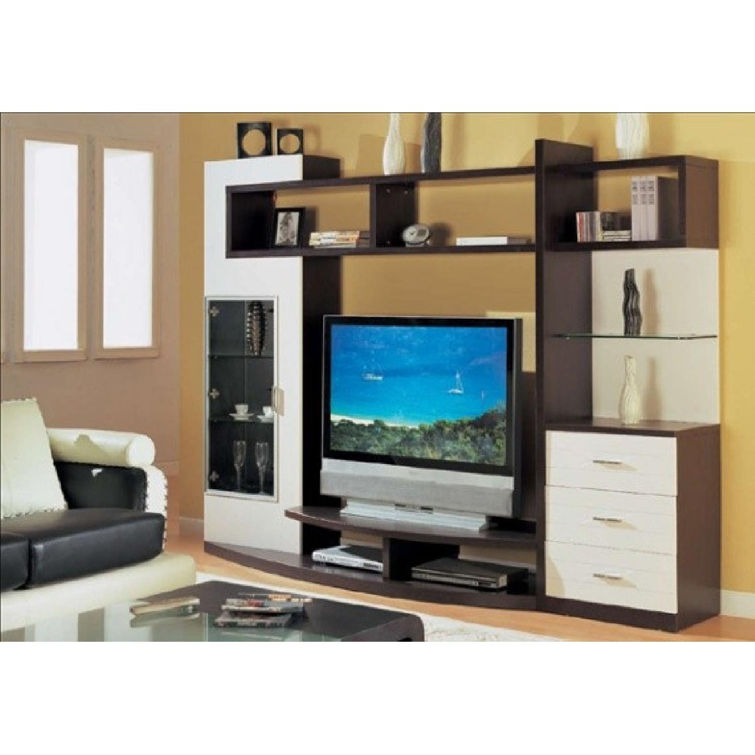Olympia Wall Unit in Wenge & White - image-1