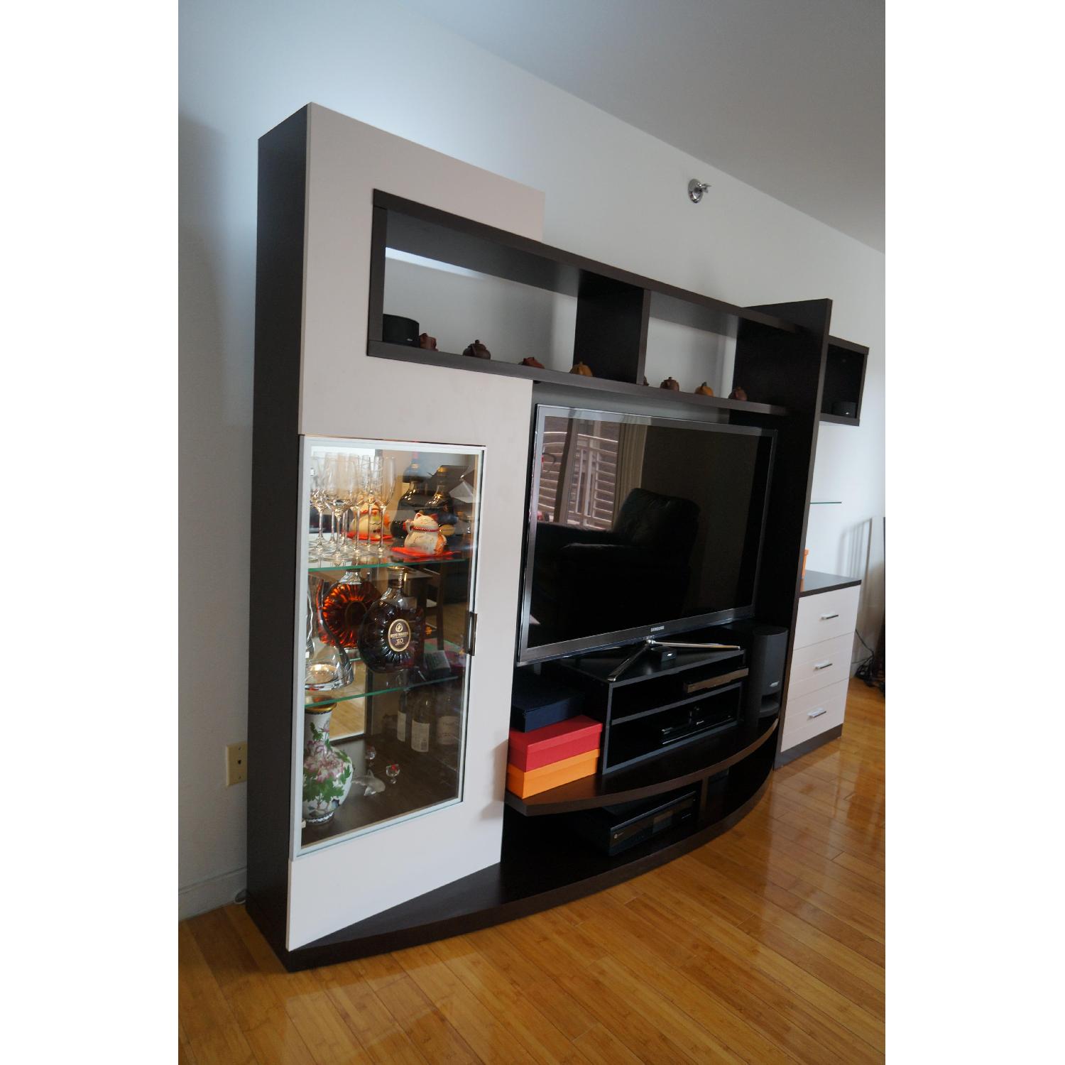 Olympia Wall Unit in Wenge & White - image-3