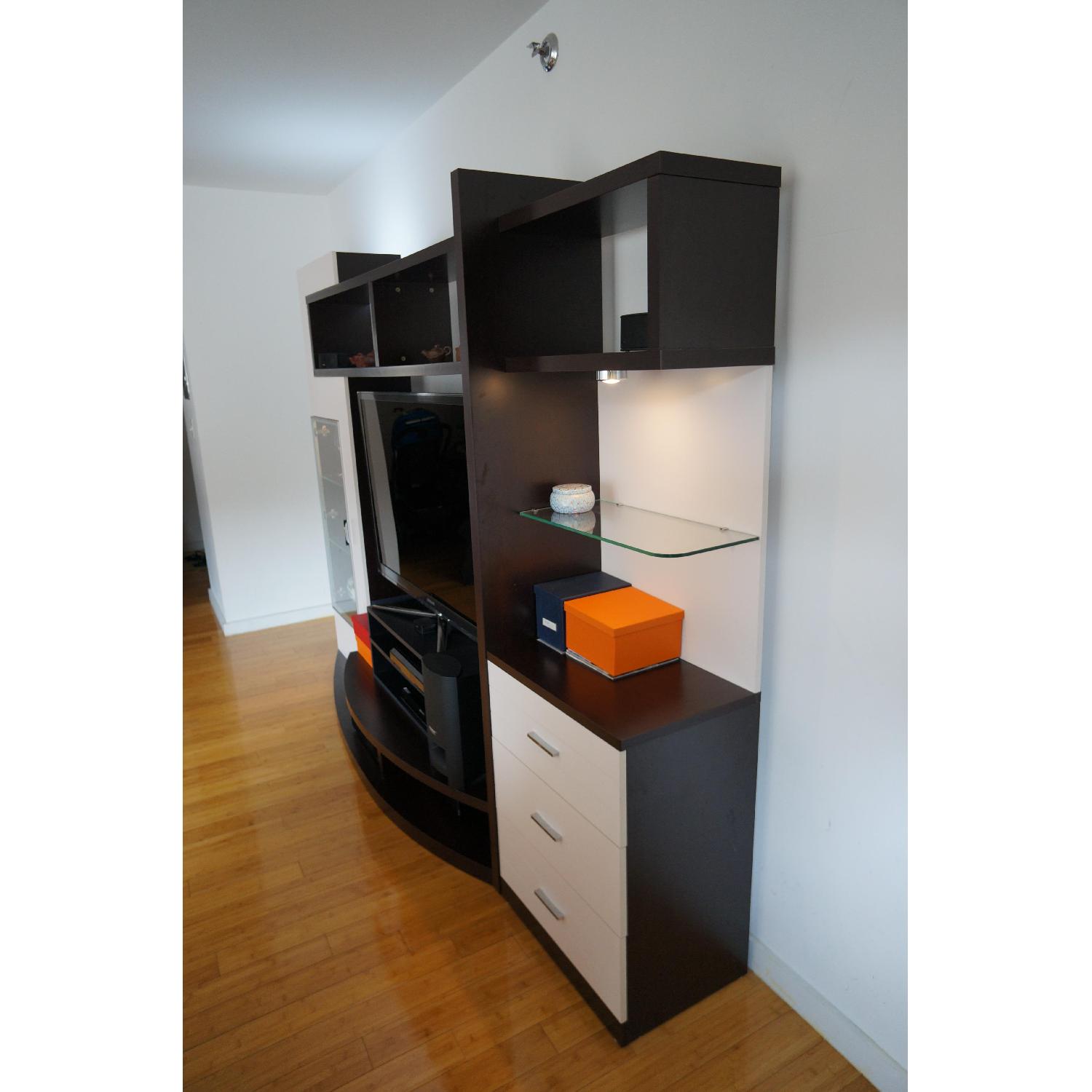 Olympia Wall Unit in Wenge & White - image-4