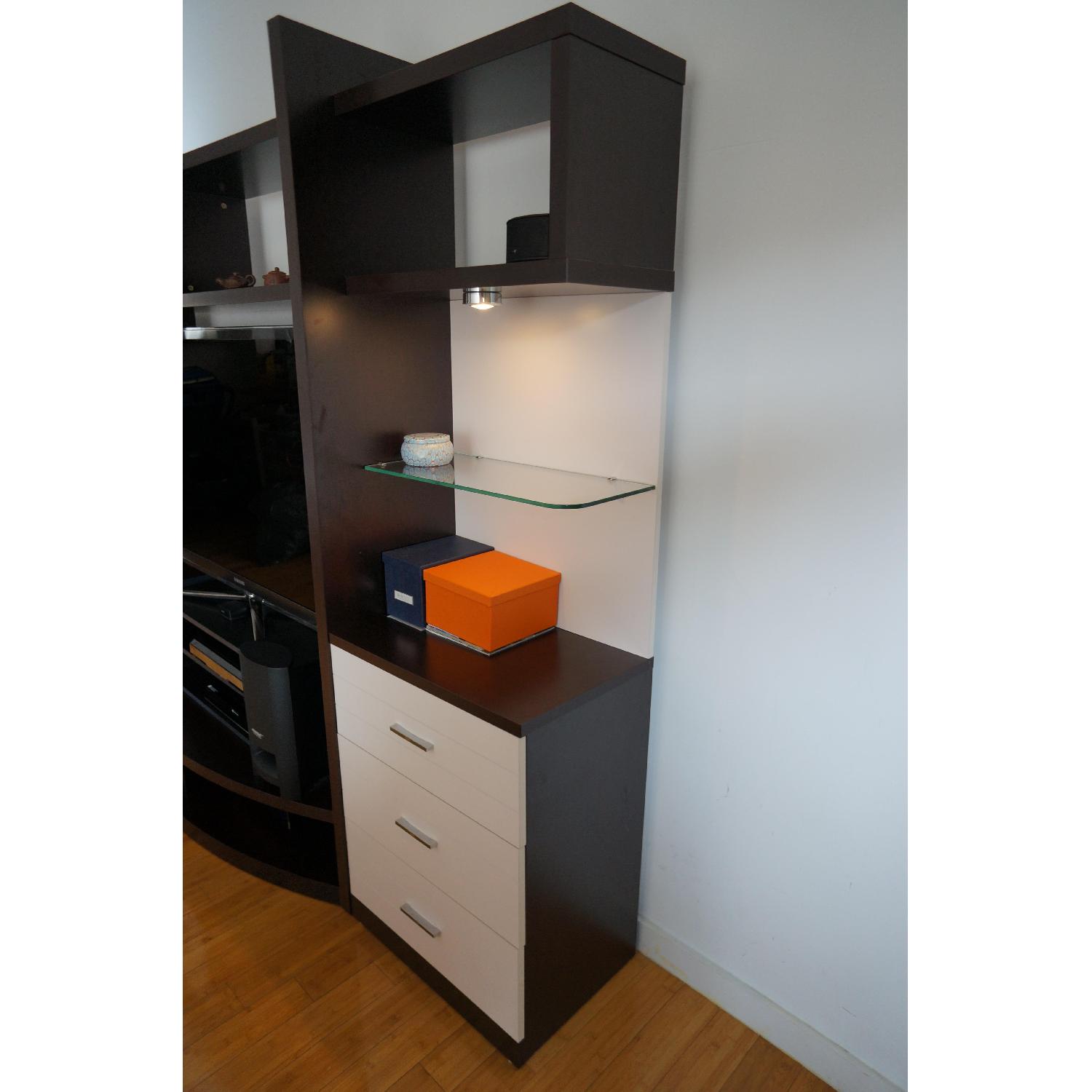 Olympia Wall Unit in Wenge & White - image-6
