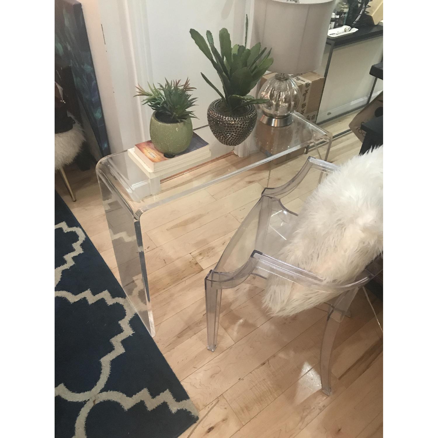 Grandin Road Acrylic Console Table - image-4