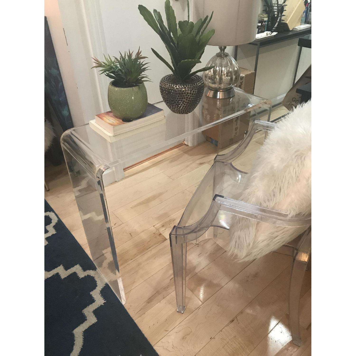 Grandin Road Acrylic Console Table - image-6
