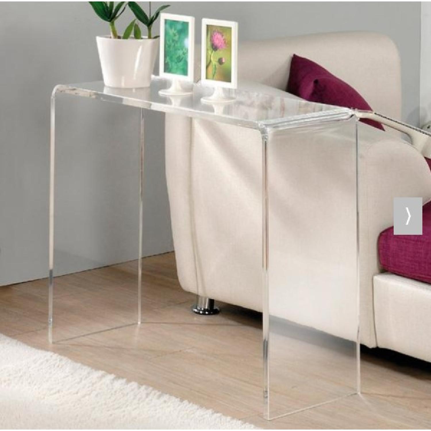 Grandin Road Acrylic Console Table - image-7
