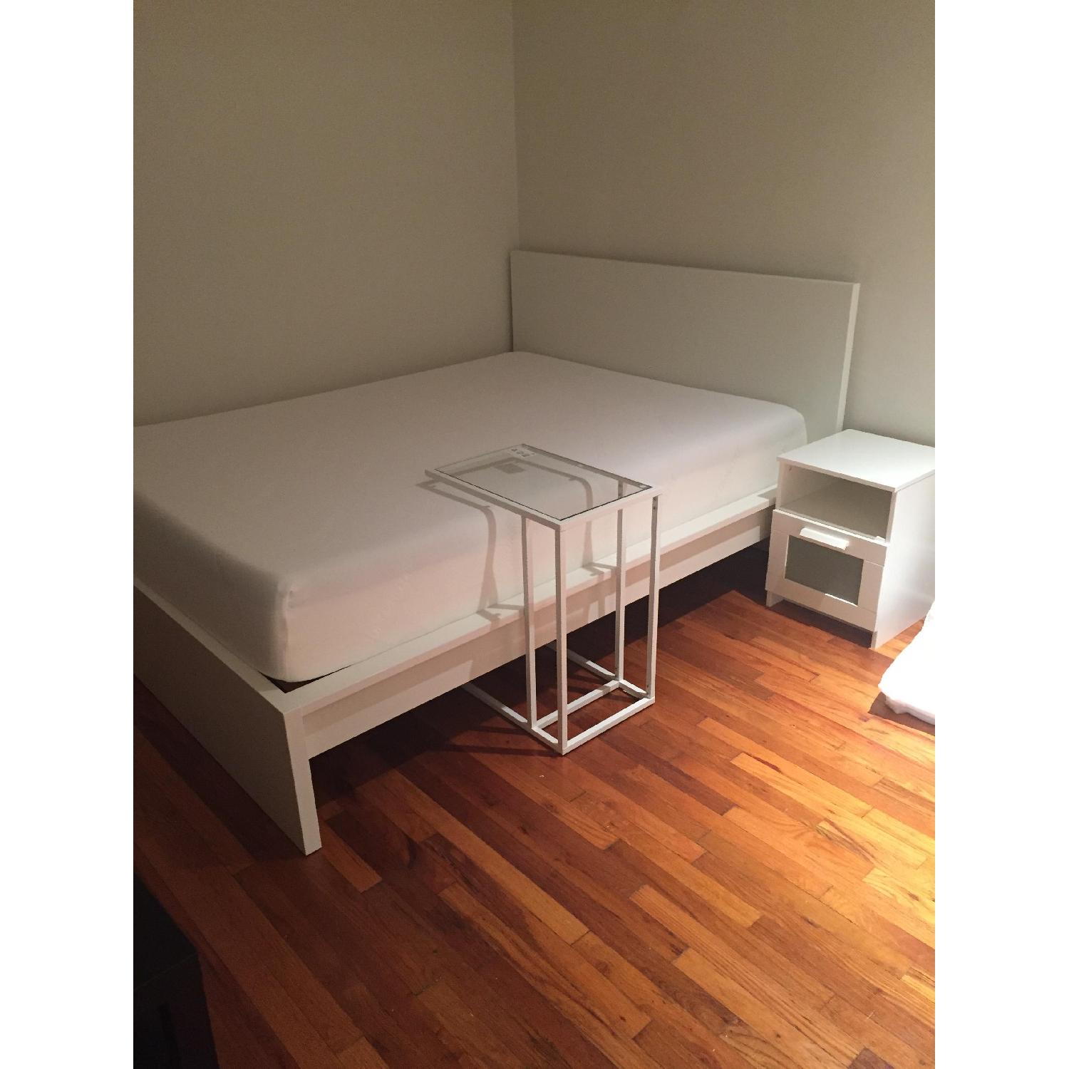 Ikea Malm White Queen Bed Frame - image-1