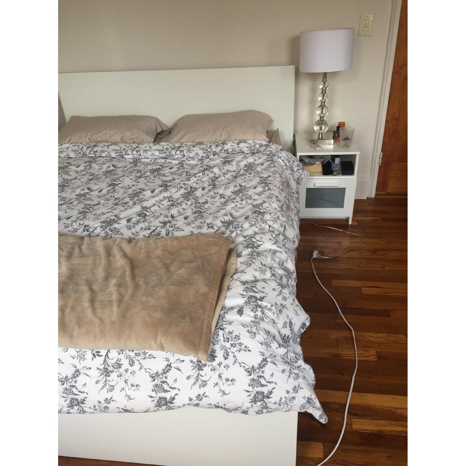 Ikea Malm White Queen Bed Frame - image-2