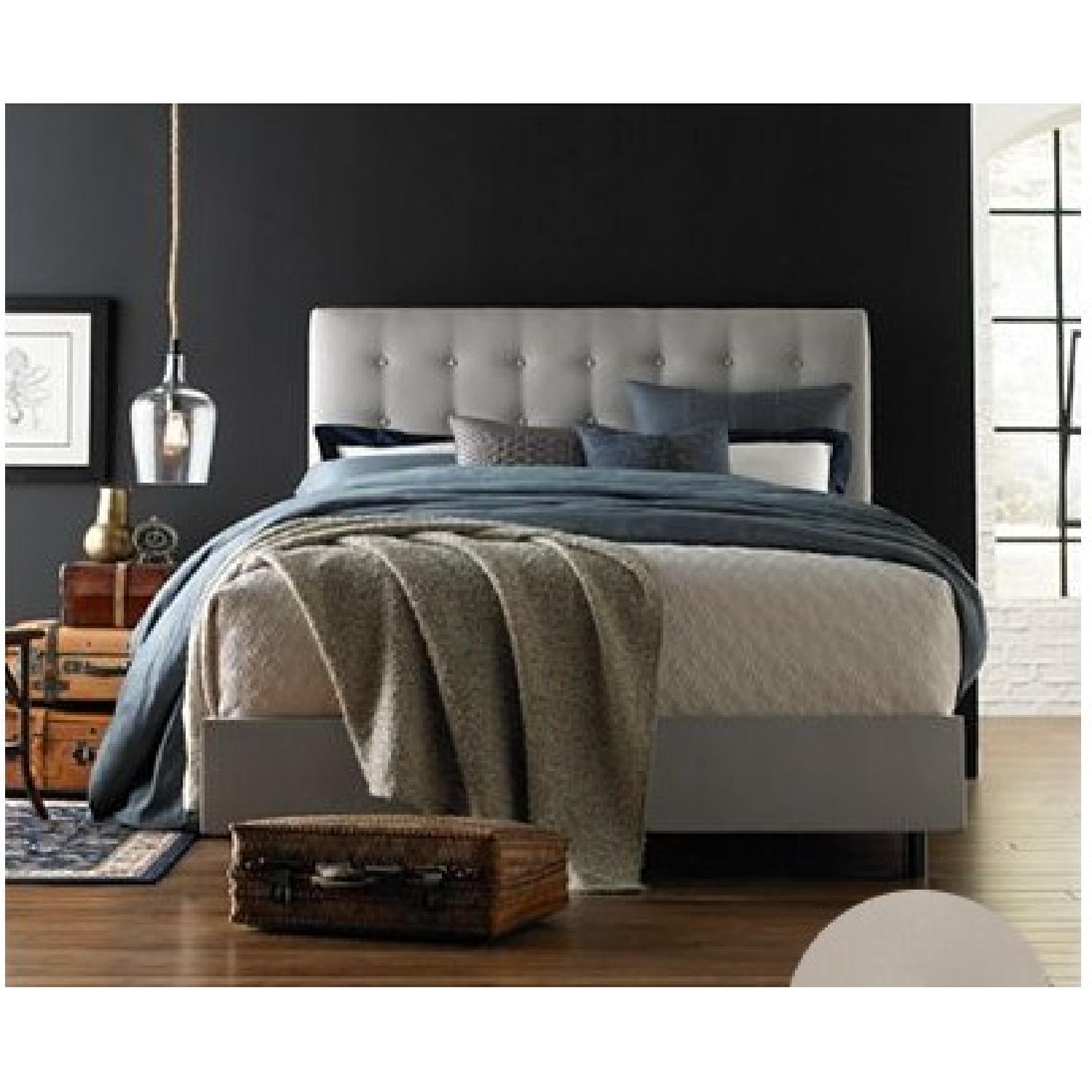 Macy's Hawthorne Queen Button Bed Frame - image-1