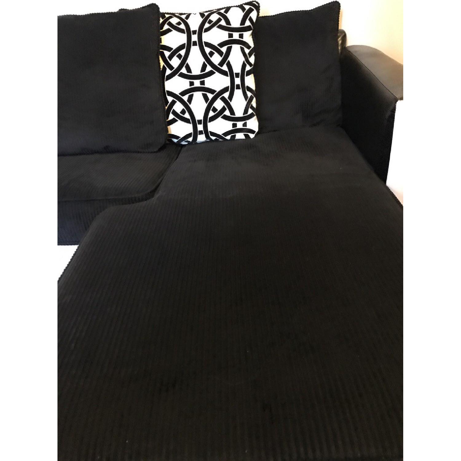Black & White Sectional Couch - image-2