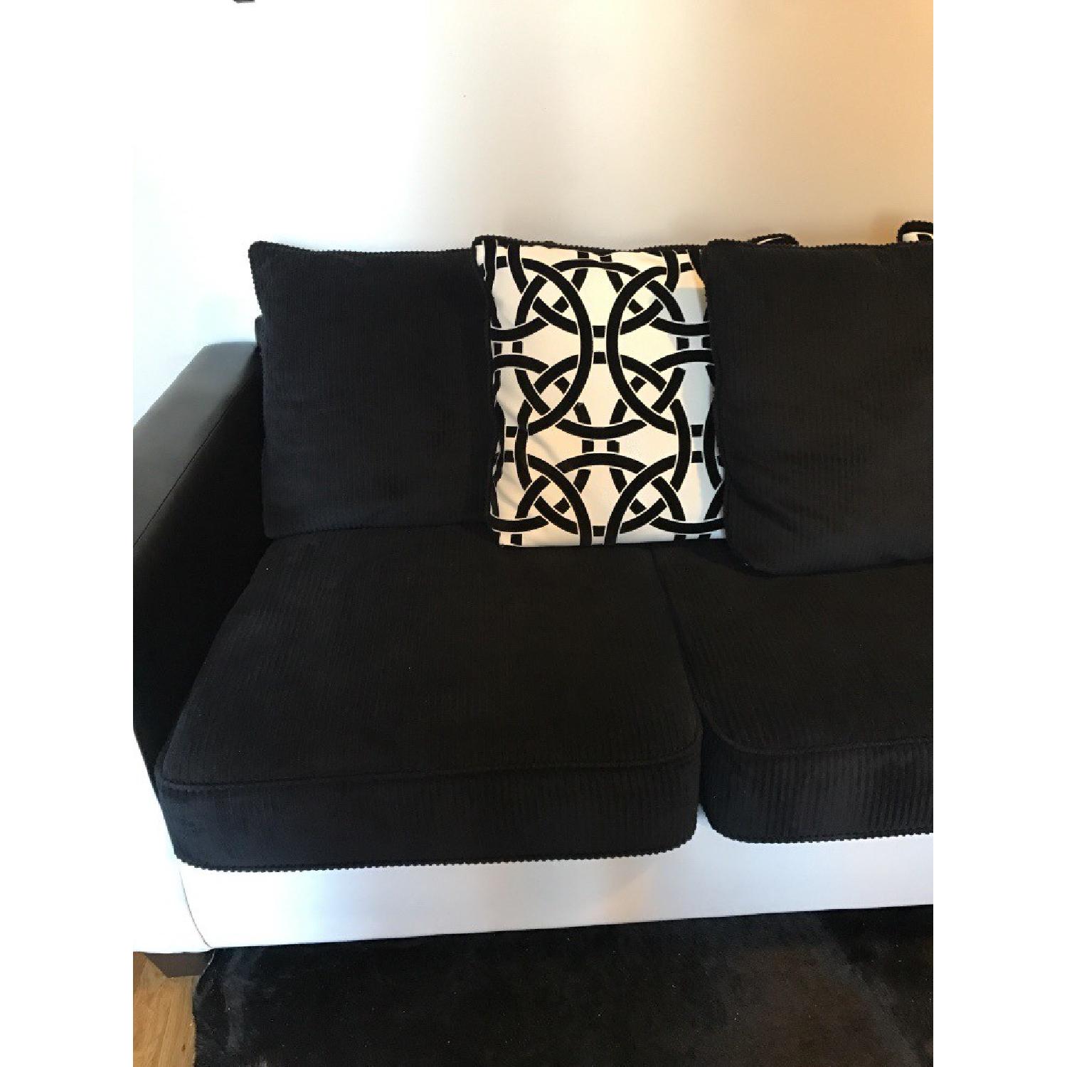 Black & White Sectional Couch - image-3