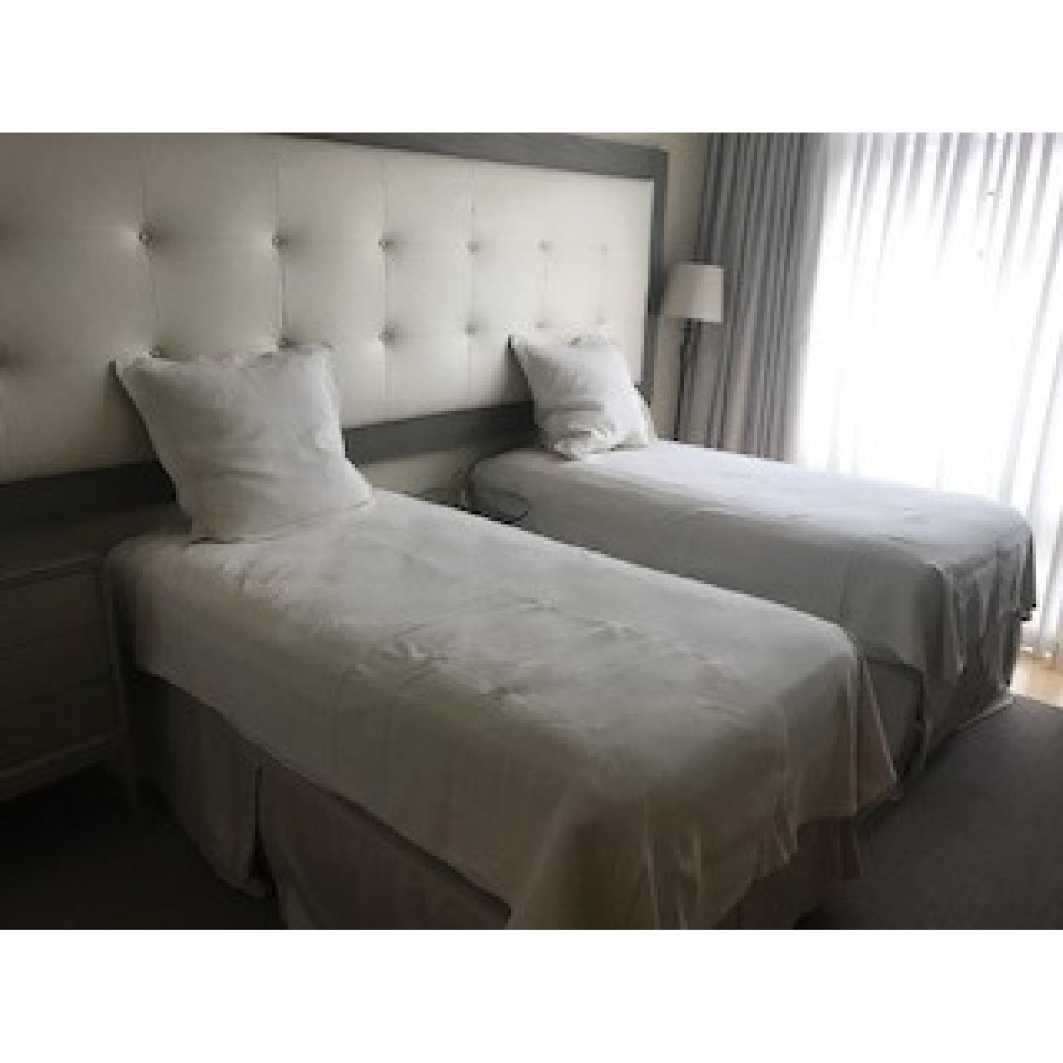 Twin Bed Frames w/ Custom Headboard - image-2
