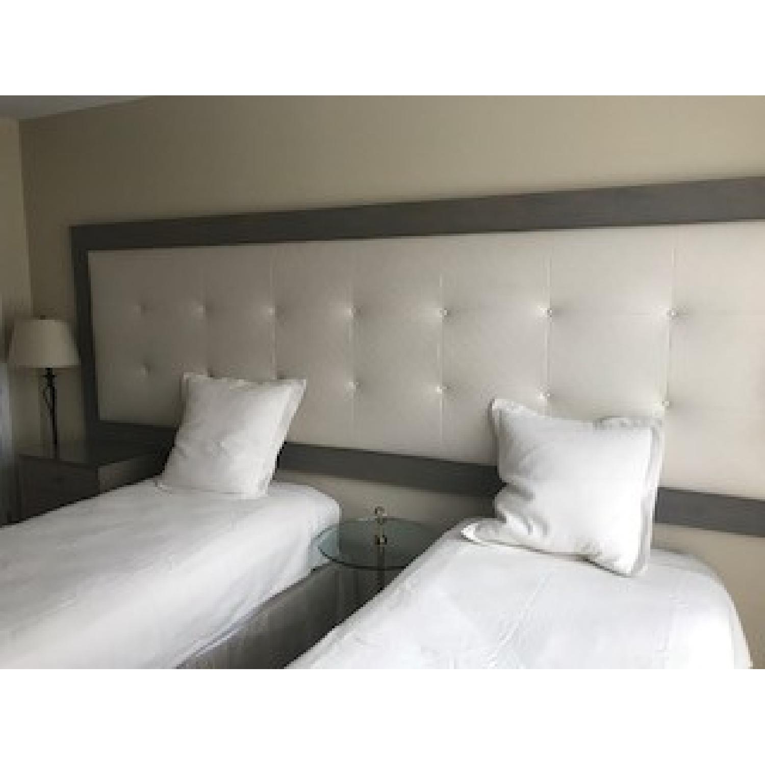 Twin Bed Frames w/ Custom Headboard - image-3