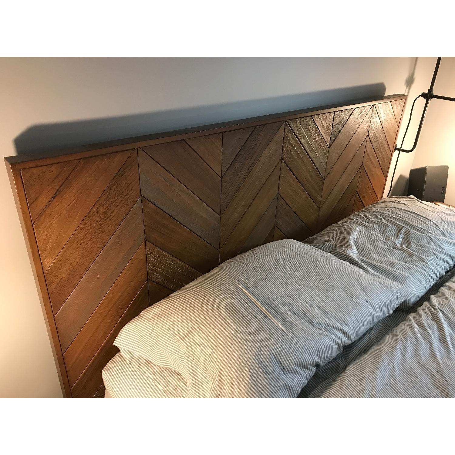 Crate & Barrel Chevron Bed - image-2